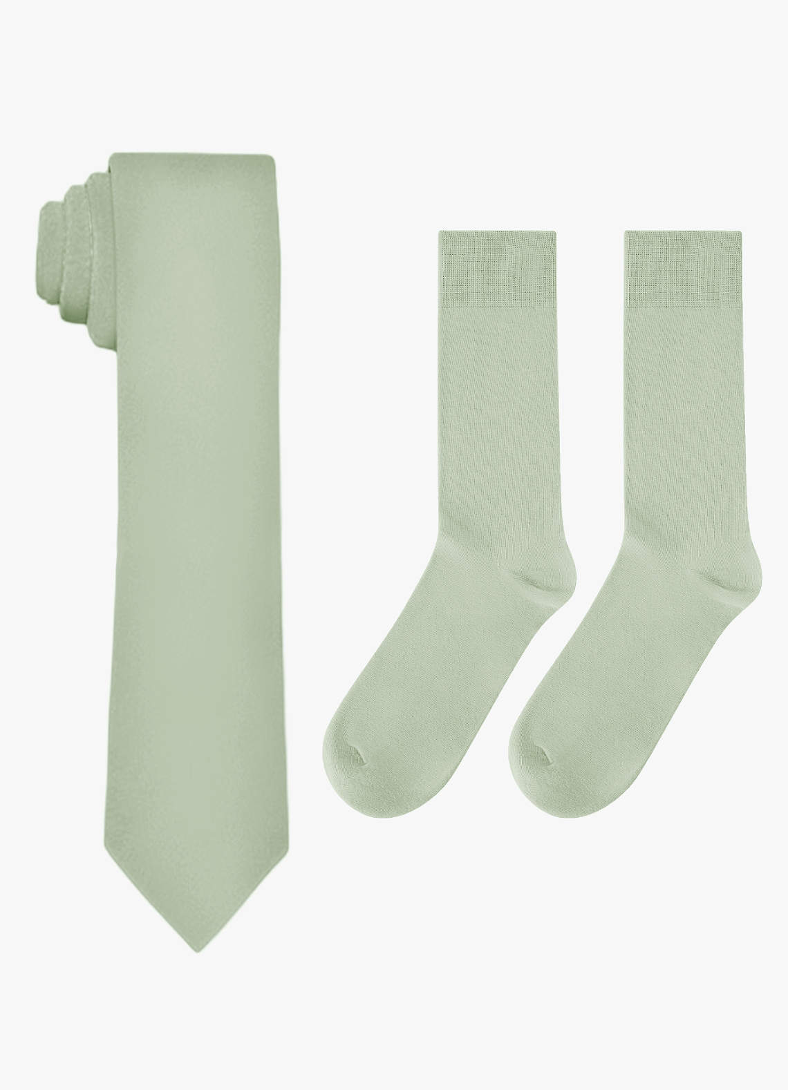 front Matching Skinny Tie & Socks Set