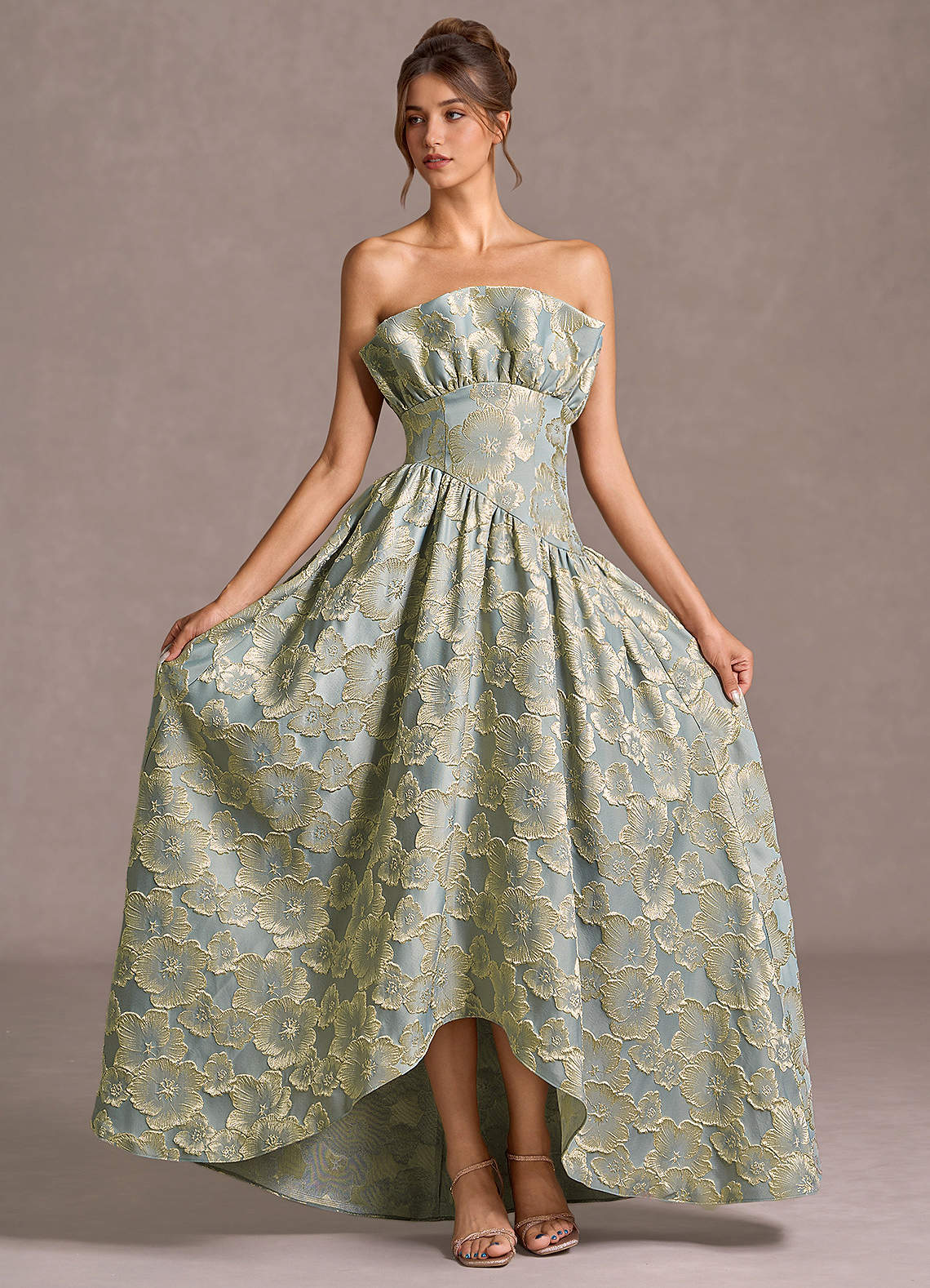 Saoirse Blue Maxi Dress image1
