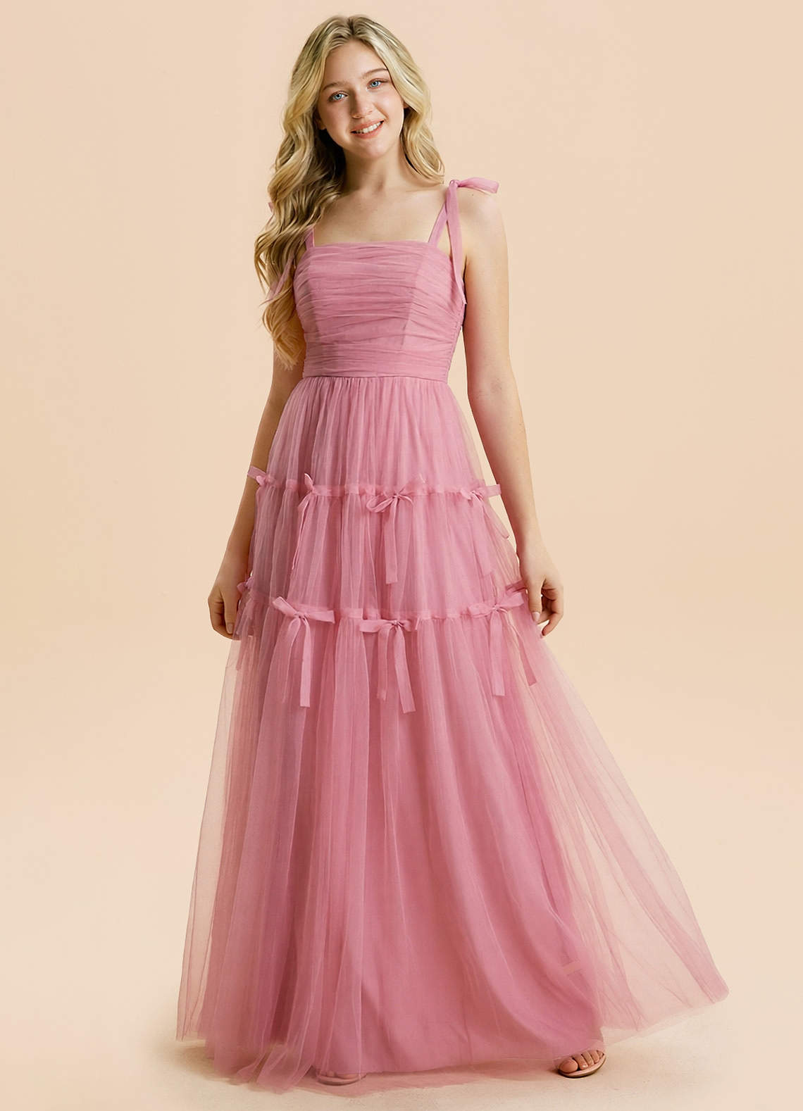 front Azazie Aria Junior Formal Dress