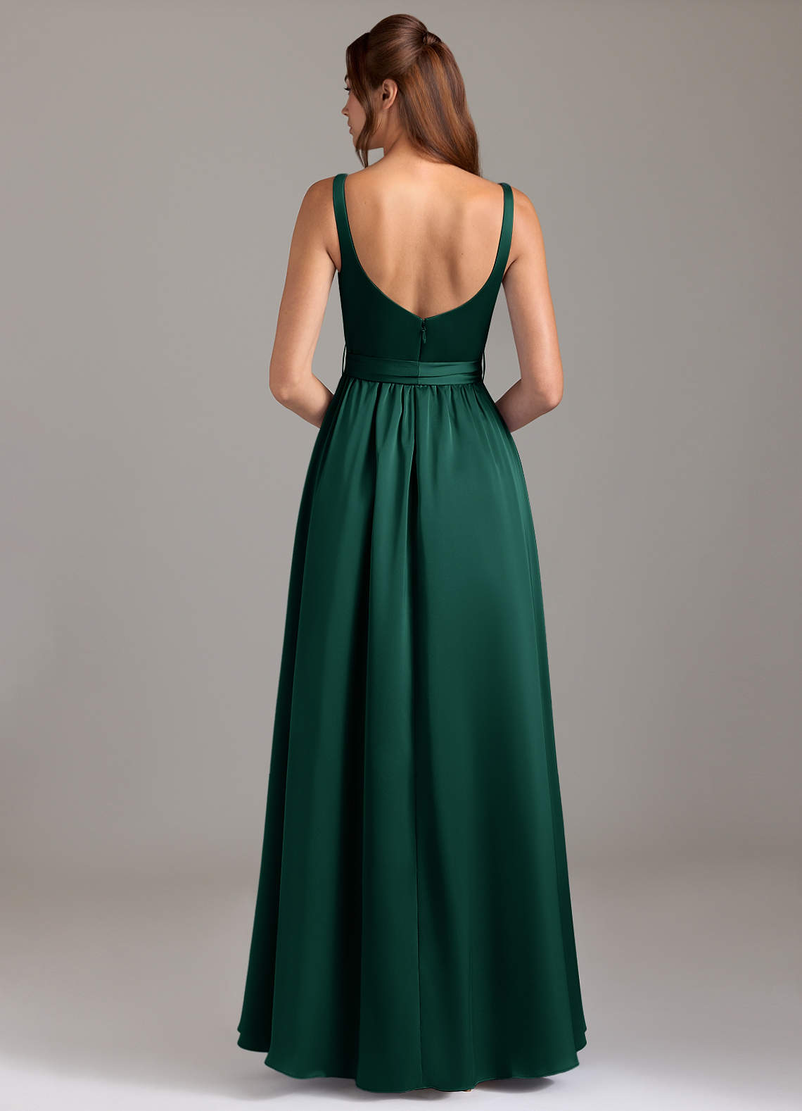Azazie Elliott Ready to Ship Emerald Stretch Satin Bridesmaid Dresses | Azazie Azazie Elliott Ready to Ship Emerald Stretch Satin Bridesmaid Dresses | Azazie