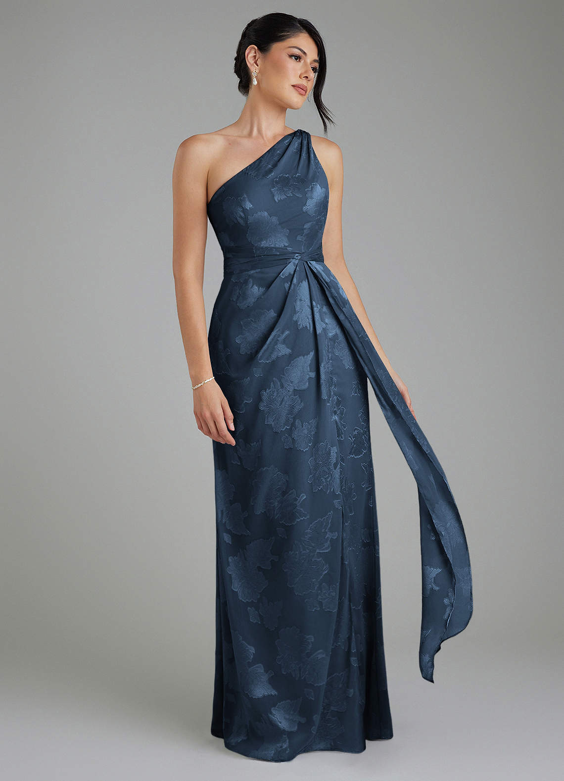 dark floral bridesmaid dresses Azazie Apryl Navy Jacquard Burnout Women’s size:L and its classic design HEM LENGTH_High Low Women's HOUSE OF CB