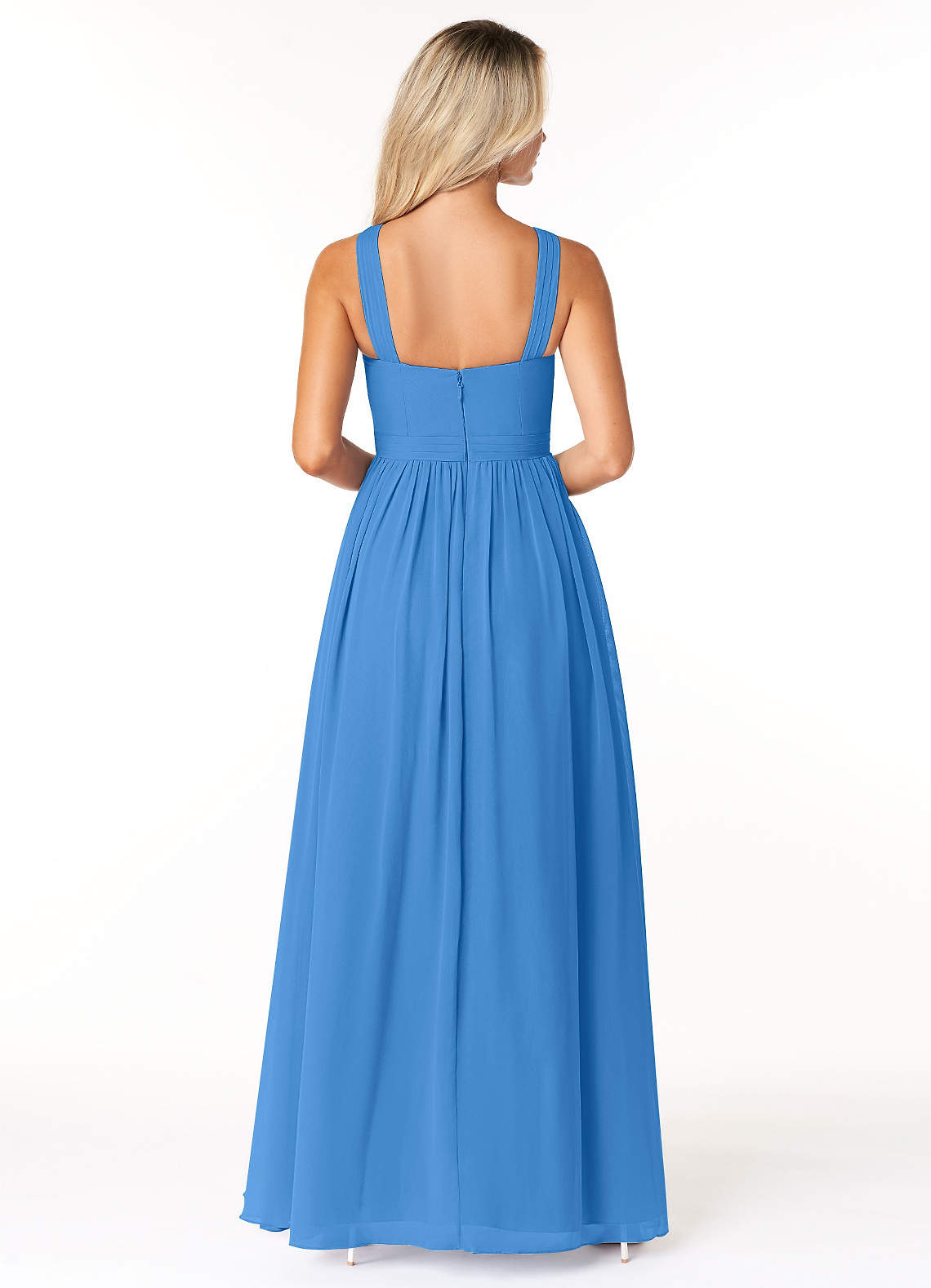 Azazie Elvira Blue Jay Chiffon Bridesmaid Dresses | Azazie Azazie Elvira Blue Jay Chiffon Bridesmaid Dresses | Azazie