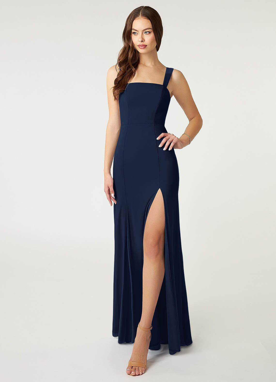 Azazie Alara Ready to Ship Dark Navy Bridesmaid Dresses Azazie