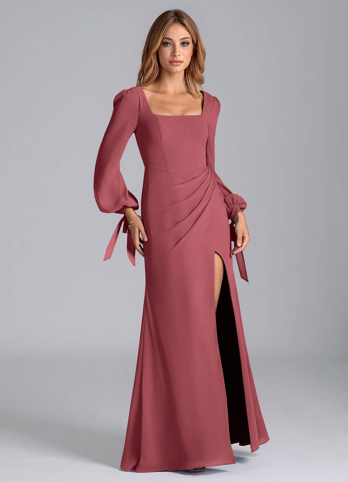 Ball Gown Blush Bridal Leigh On Sea Azazie Leigh Merlot Bridesmaid