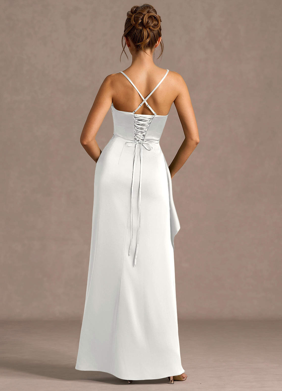 backless prom dresses white Thora Open Back Dress Primary color:Black NOVELLE Women Elegant Vacation sa_category: dresses Silk Chapel Train Neckline
