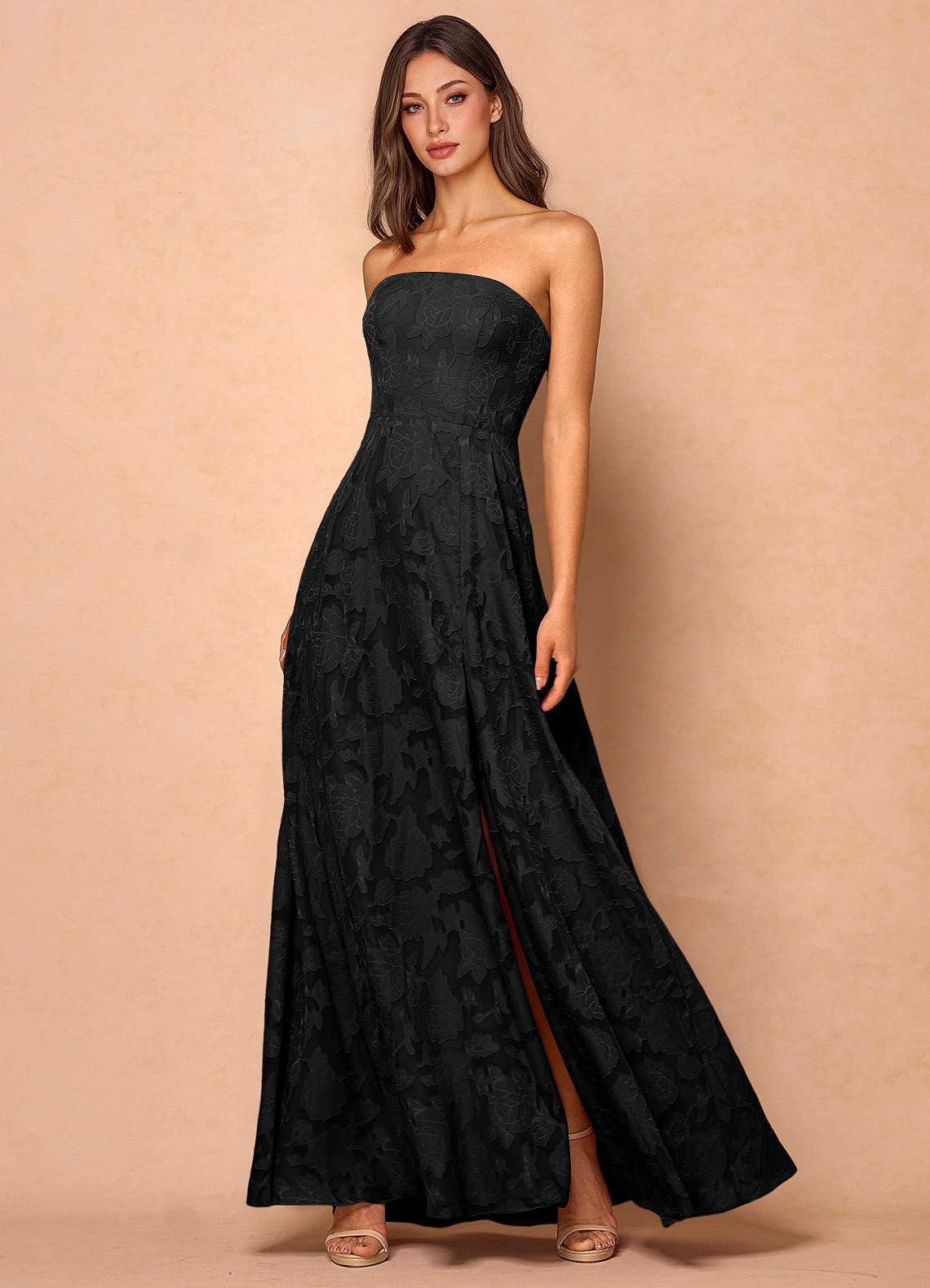 Dolores Black Maxi Dress Ready to Ship | Azazie