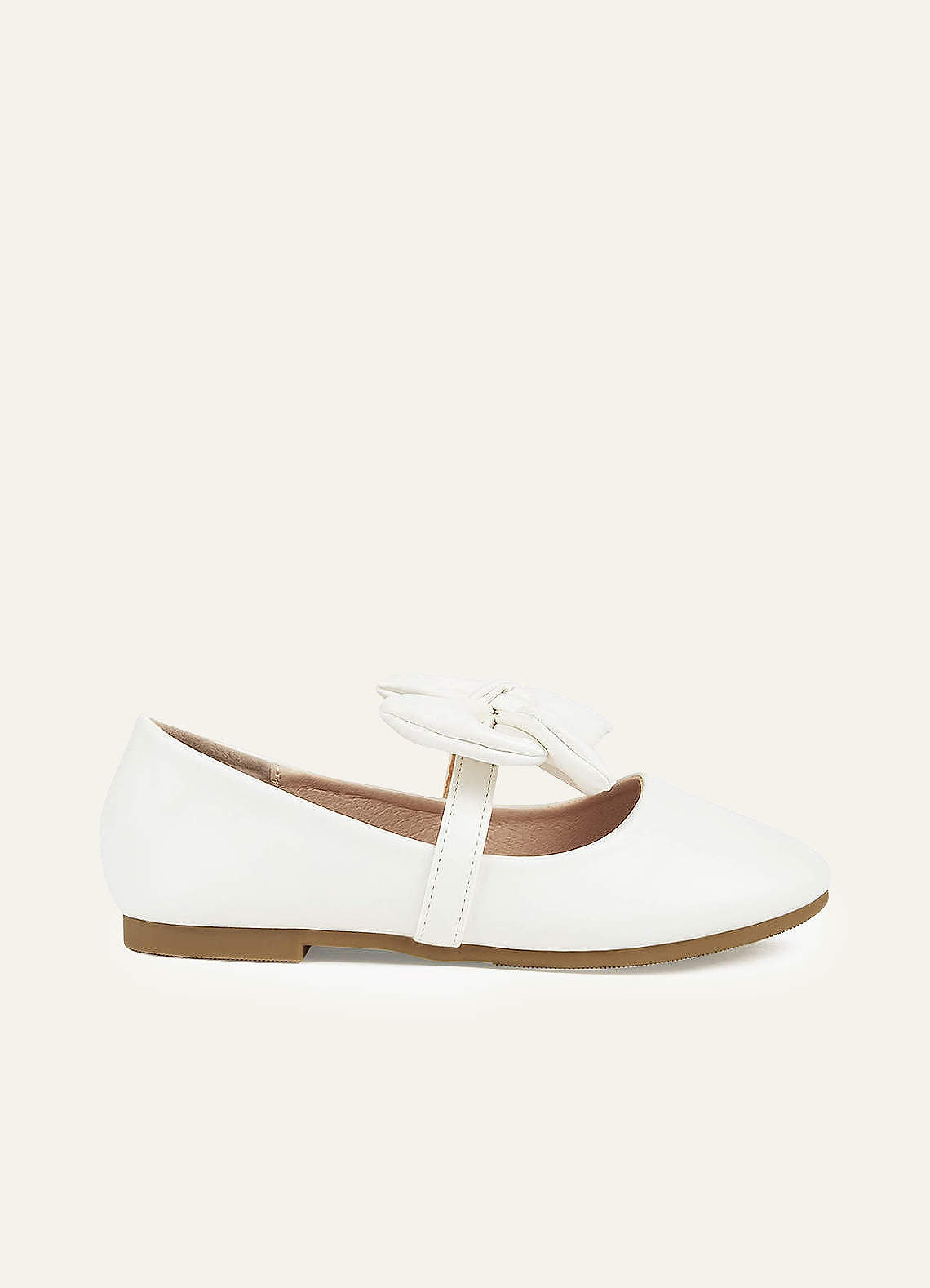 front Bow Strap Girl's Flat Shoes