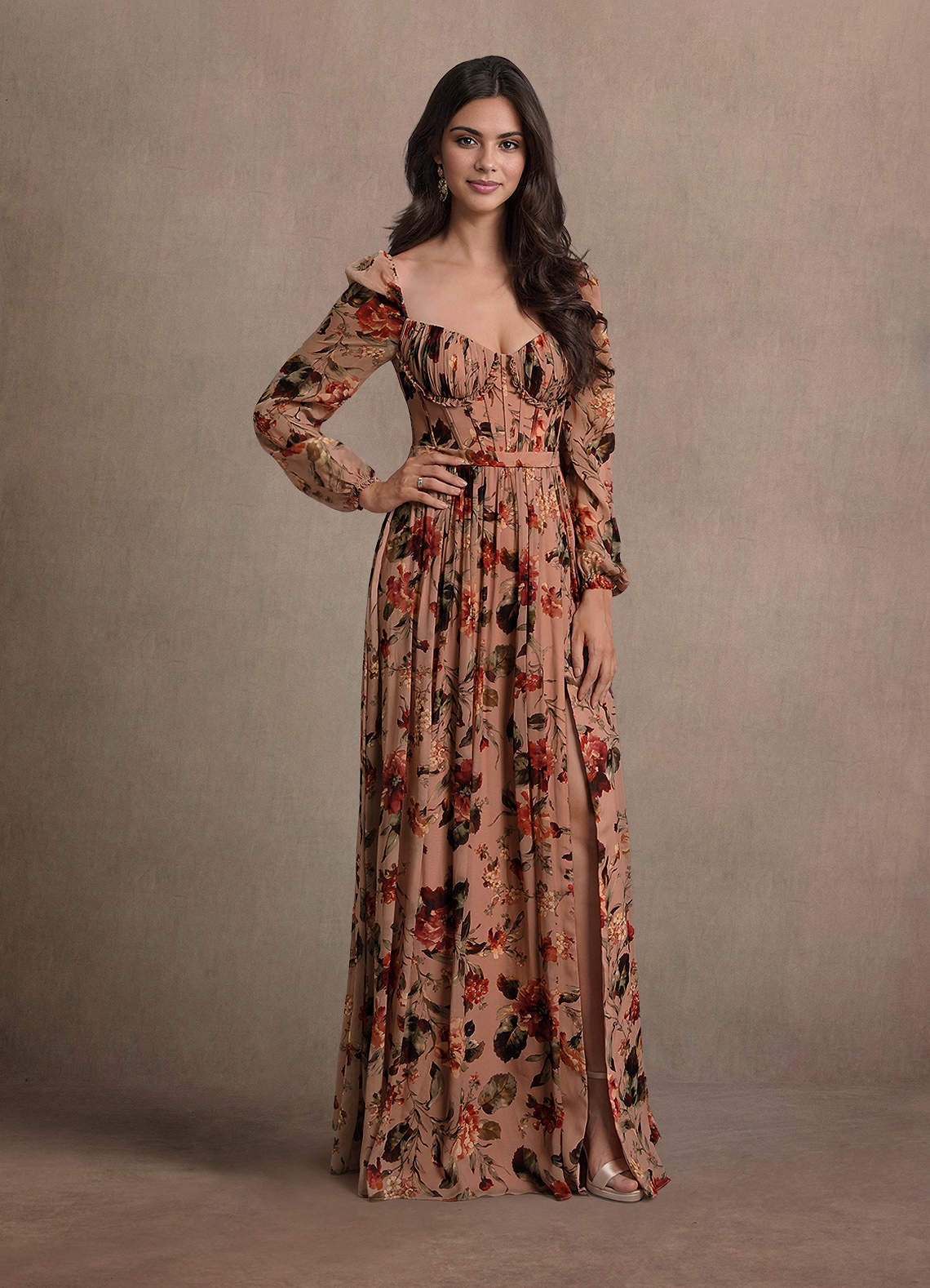 Karla Mauve Multi Maxi Dress image3