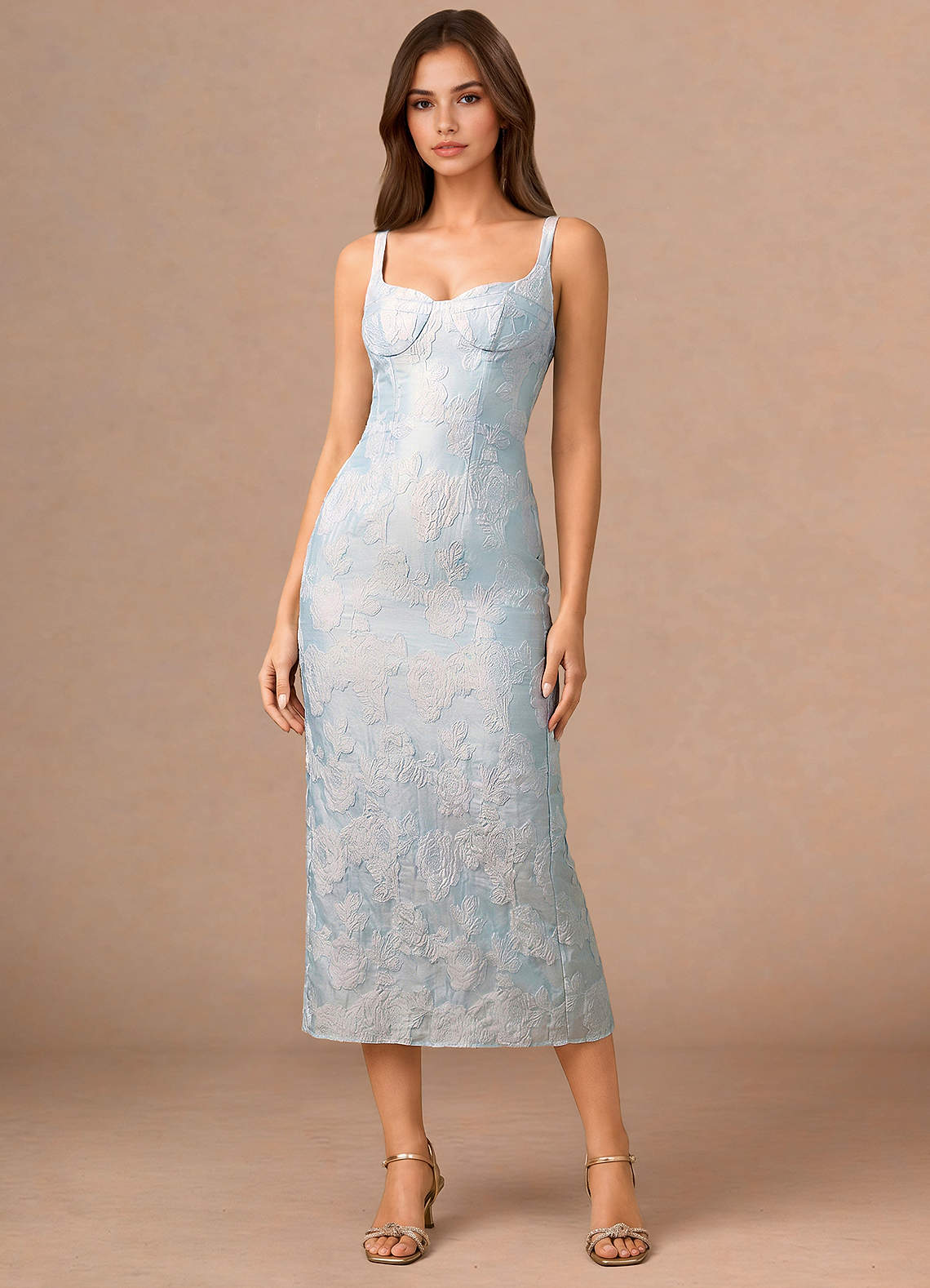 pale blue tea dress Odette Midi Float like a butterfly cocktail dress A-Line Ankle Length Cocktail Color:BLACK WHITE LEATHER