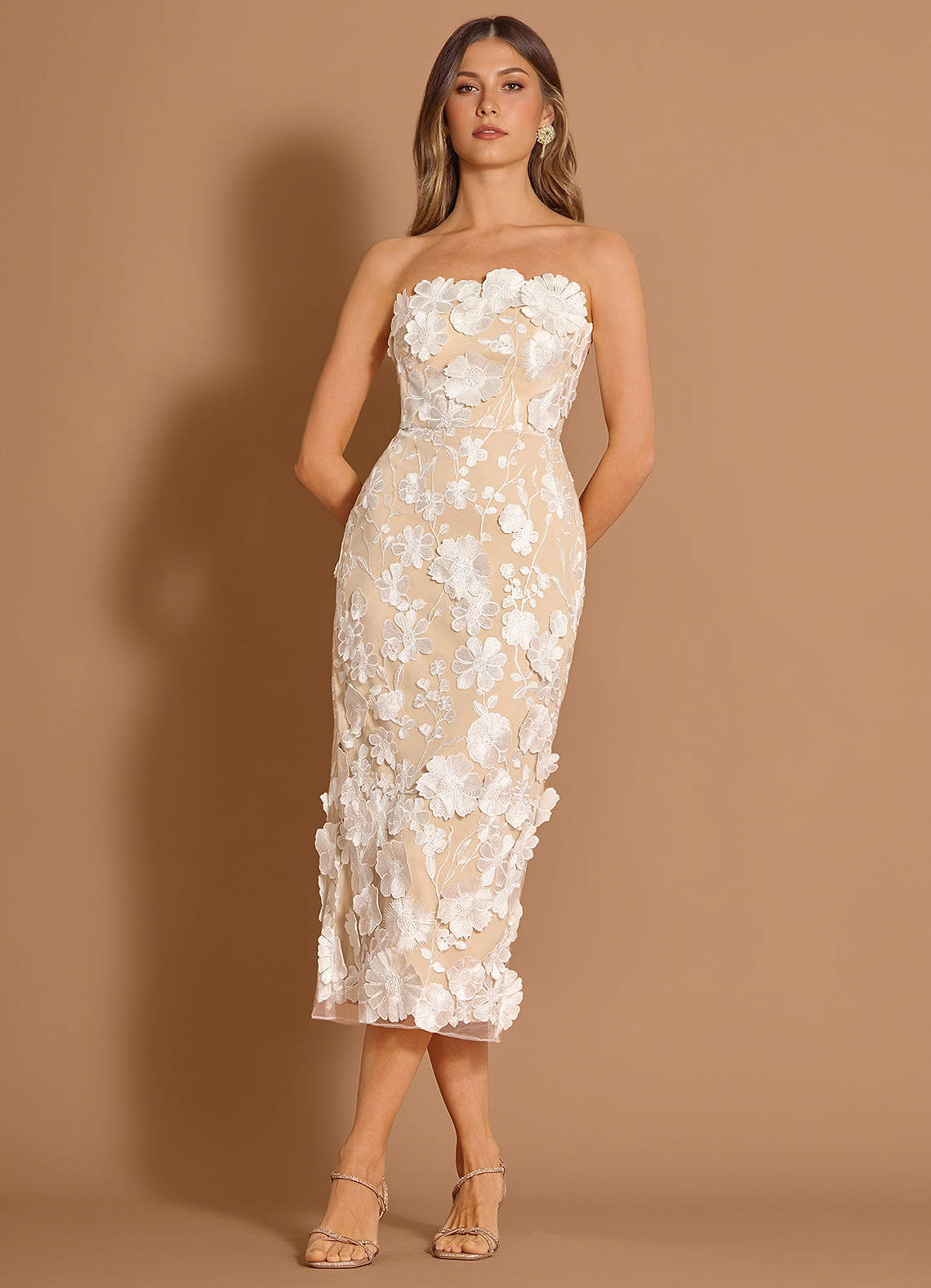 Della White Midi Dress image2