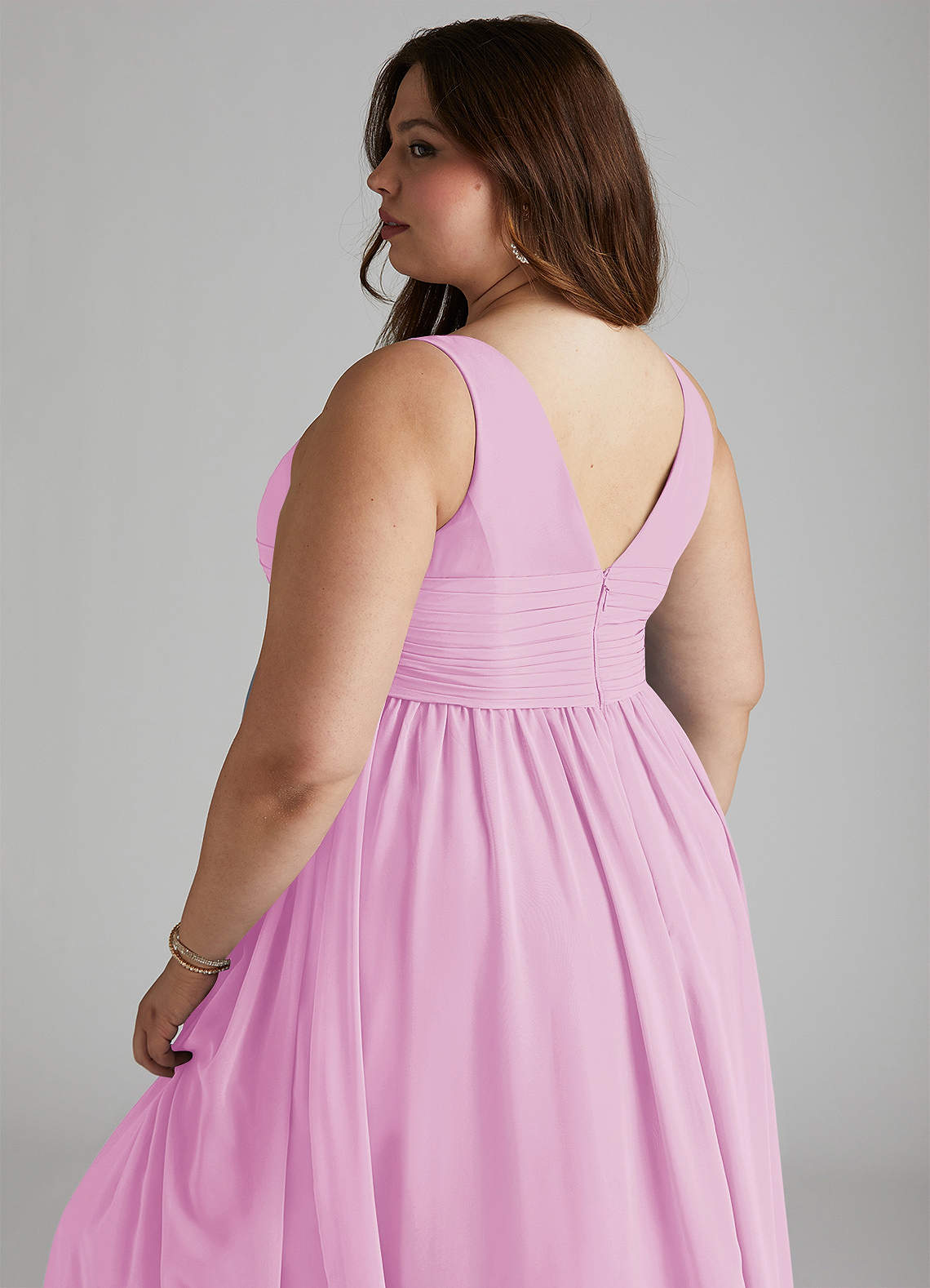 sachin and babi light blue dress Flaminia A-line One Shoulder Chiffon Junior Bridesmaid Dress