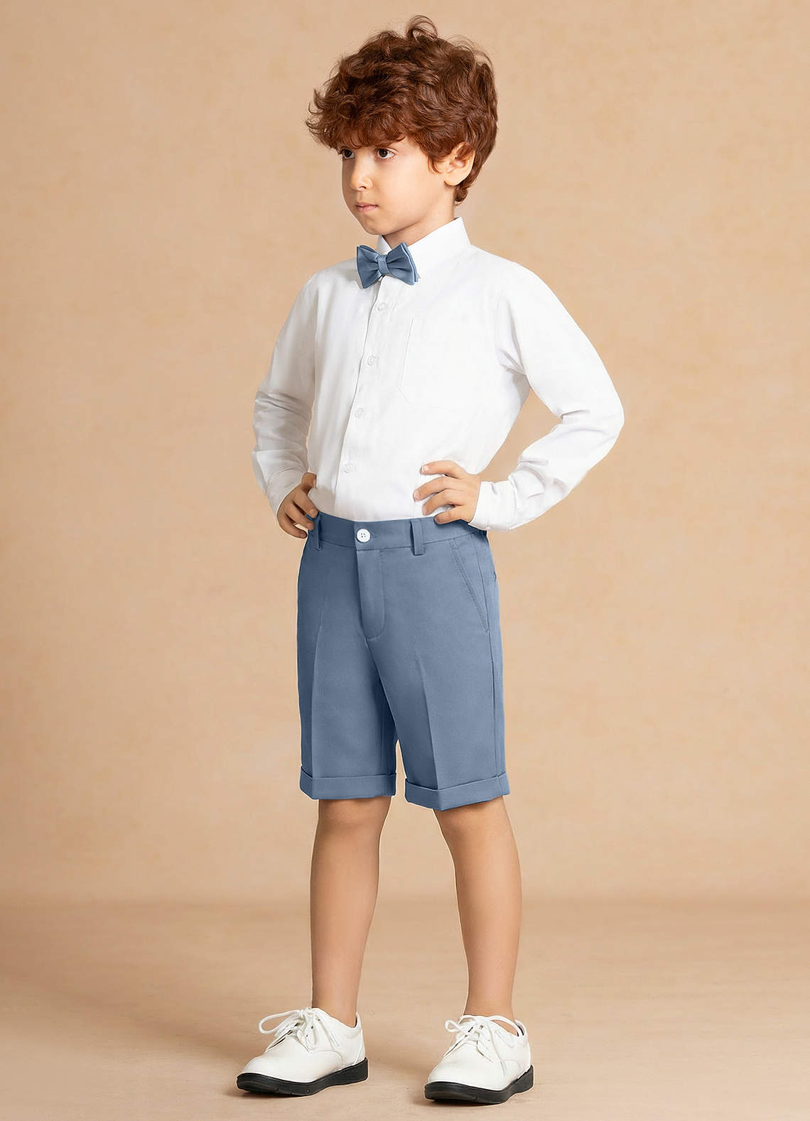 front Finn Azul Polvoriento Pantalones cortos de niño