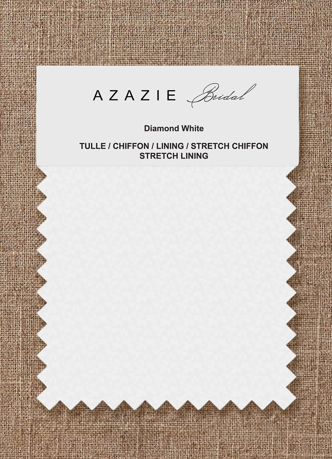 front Azazie Bridal Chiffon Swatches