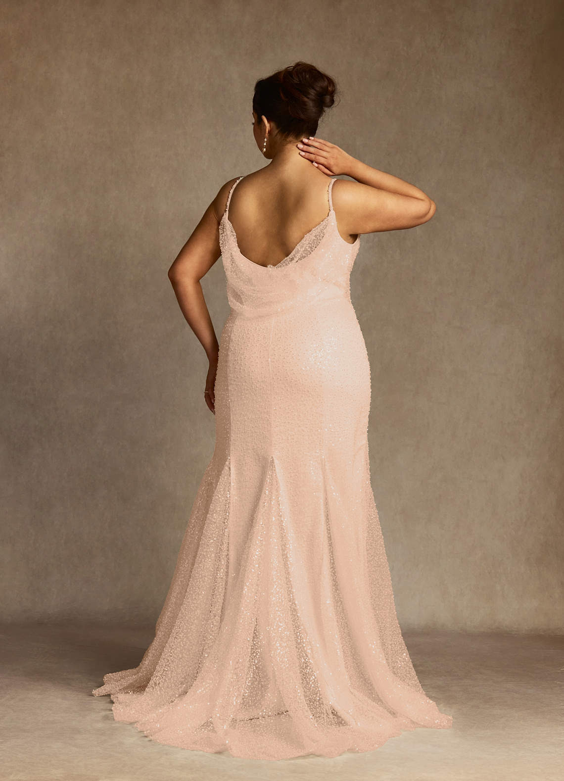 Azazie Eris Vestidos de noiva Vestir Diamante Branco Rosa Inglesa de Miçangas de sereia image6