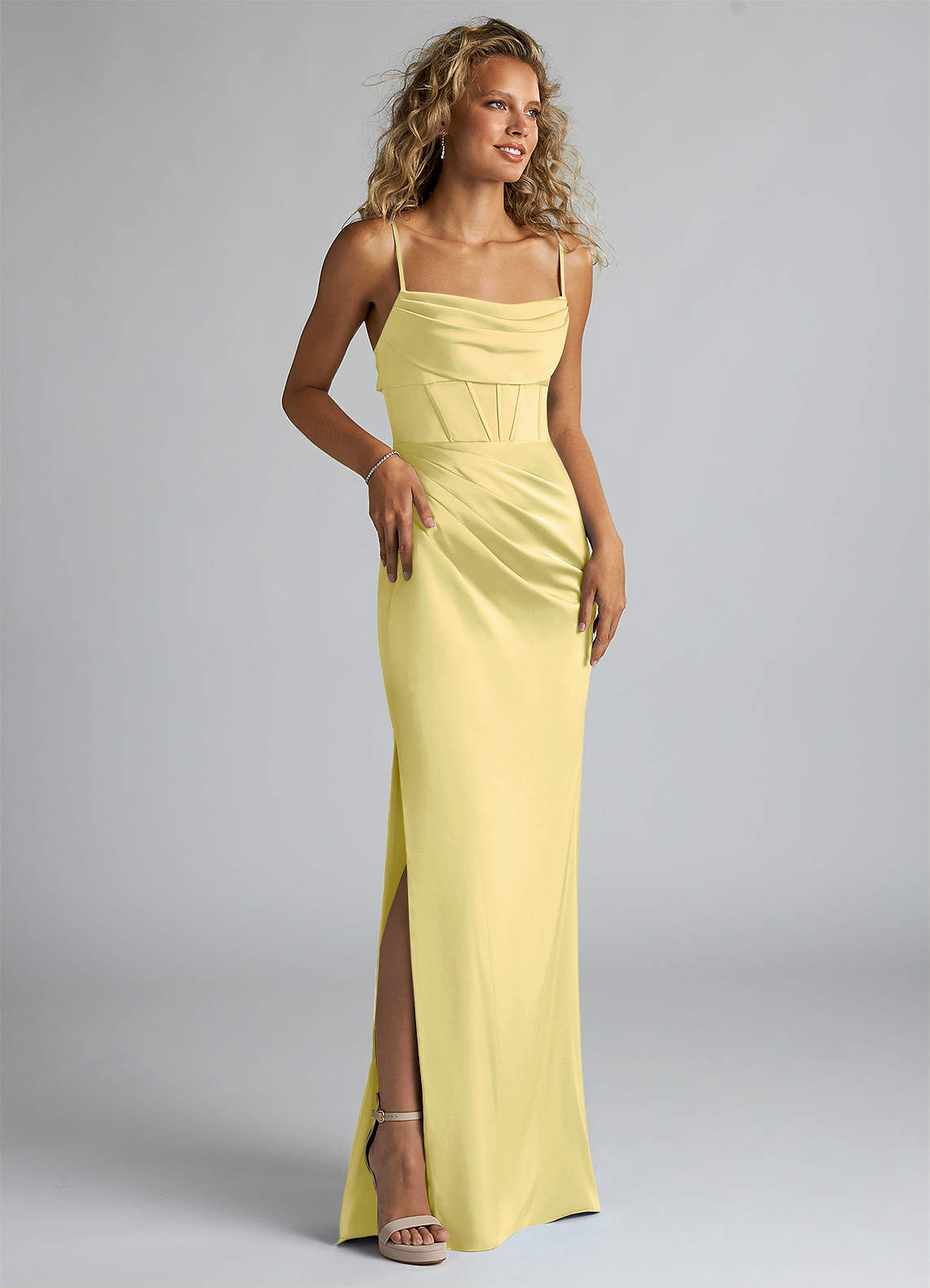 Lemon Sorbet Azazie Mai Bridesmaid Dresses | Azazie