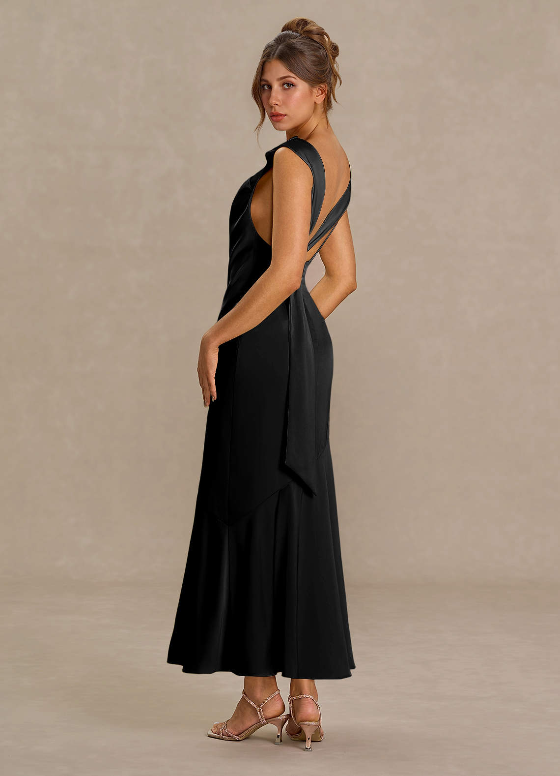 Aeliana Black Maxi Dress Ready to Ship | Azazie