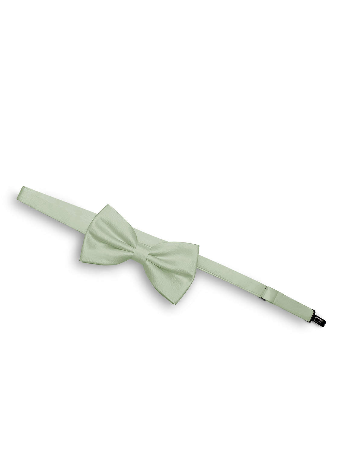 front Matte Satin Pre-Tied Bow Tie