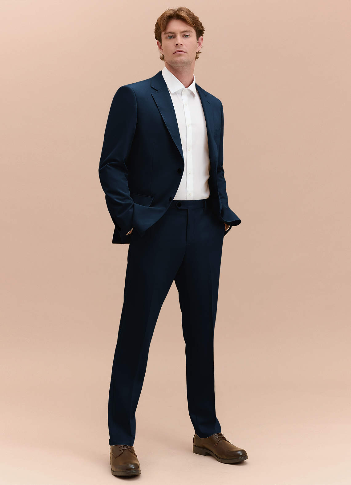 front William Navy Blue Comfort Blend Suit