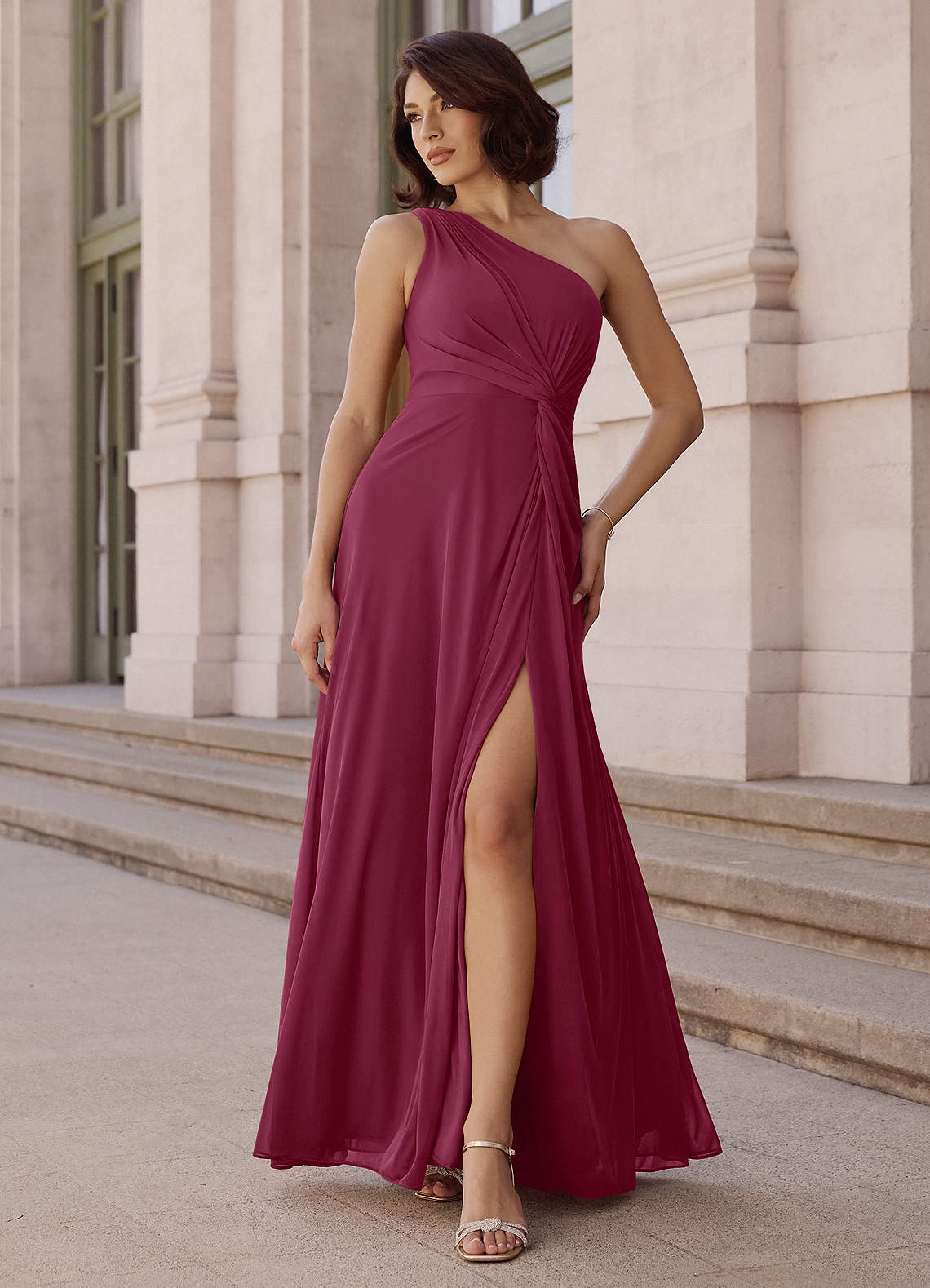 Azazie Brooke Mulberry Bridesmaid Dresses | Azazie