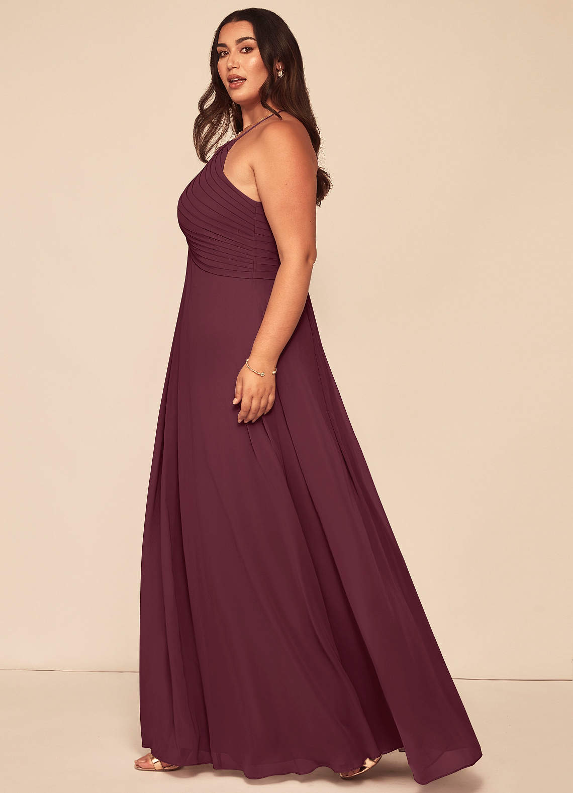 azazie bridesmaid dresses cabernet Azazie Blake pleated gown cabernet NWT  Cape Cod Fashionista
