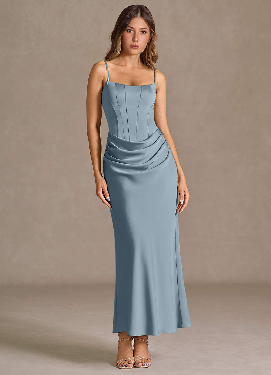 Vestido Azul Pálido Largo Katelyn image1