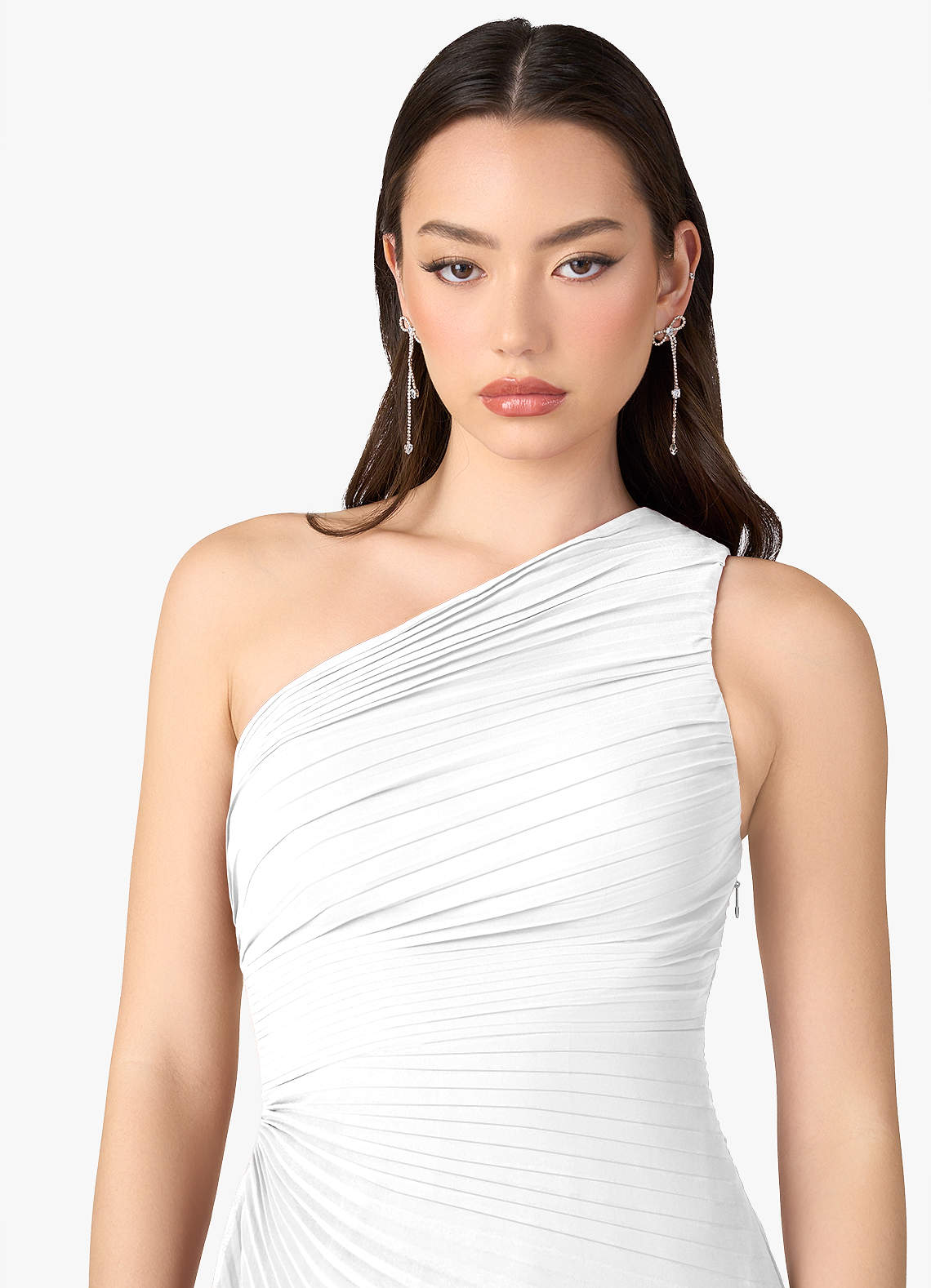sisters angelina asymmetric draped one shoulder maxi dress White Asymmetrical Ready to Ship Womens dresses