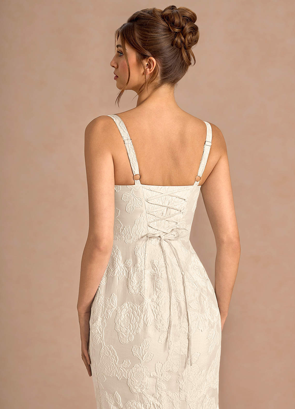 Keilani Cream Maxi Dress | Azazie