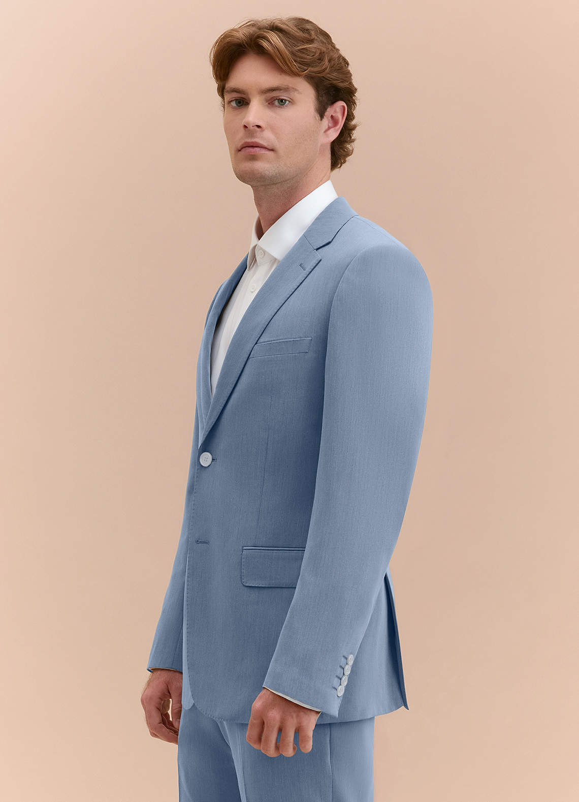 front William Dusty Blue Comfort Blend  Suit Jacket