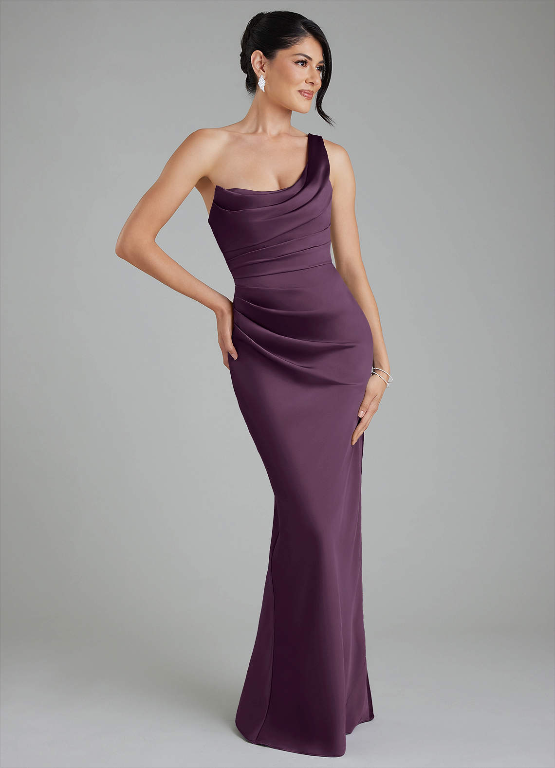 sabrina purple dress Sabrina Satin Midi Dress - Lilac