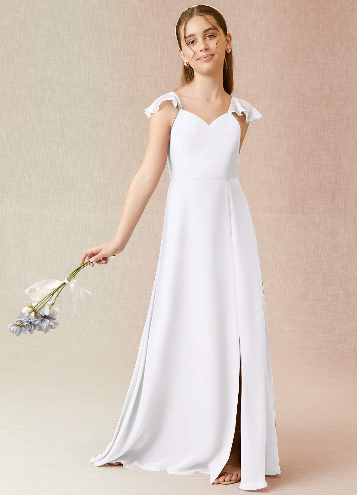 Junior bridesmaid hotsell dresses white