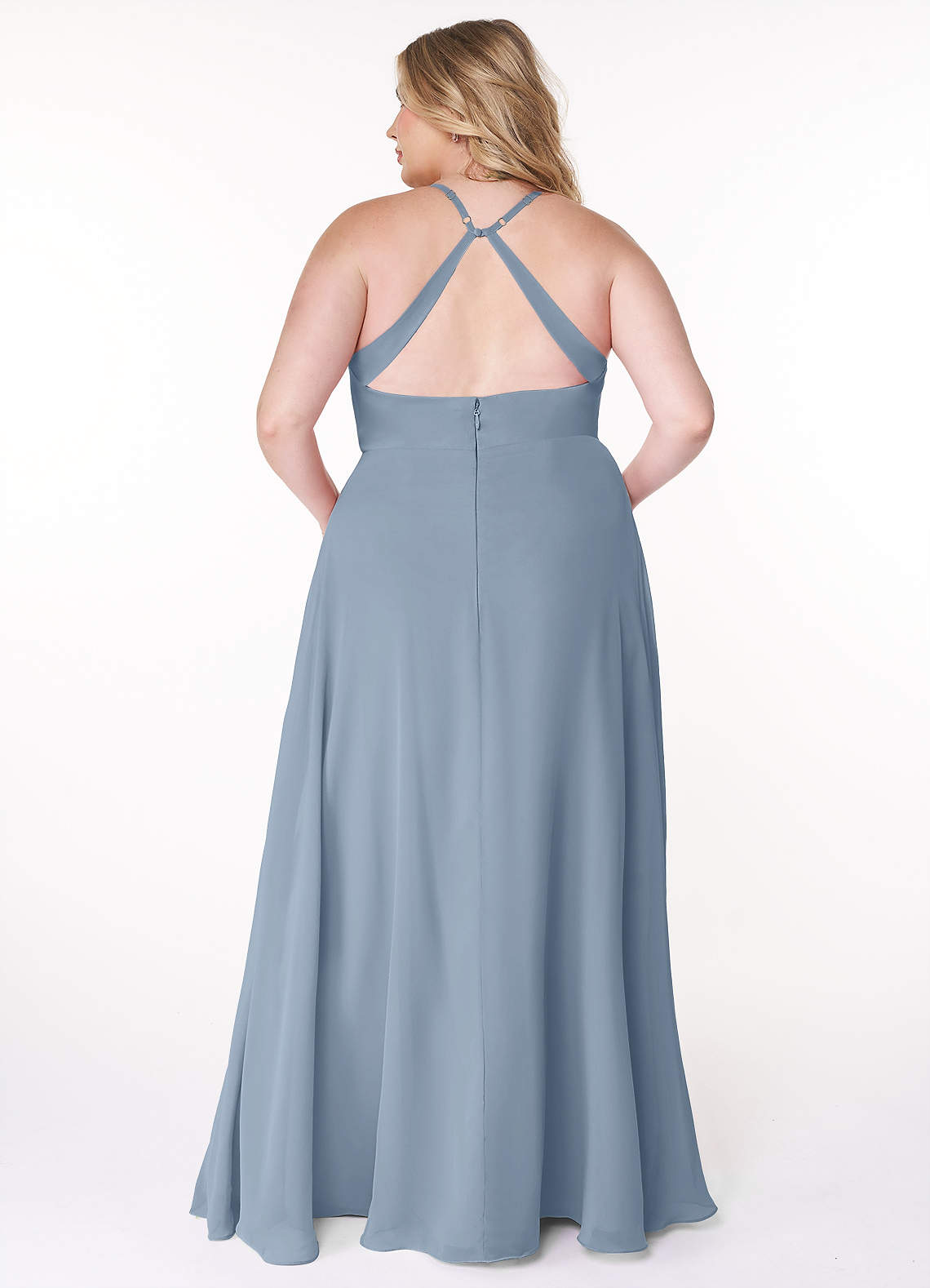 azazie dusty blue bridesmaid dresses Beautiful Azazie Bridesmaid dress In Dusty Blue. Size 10/12