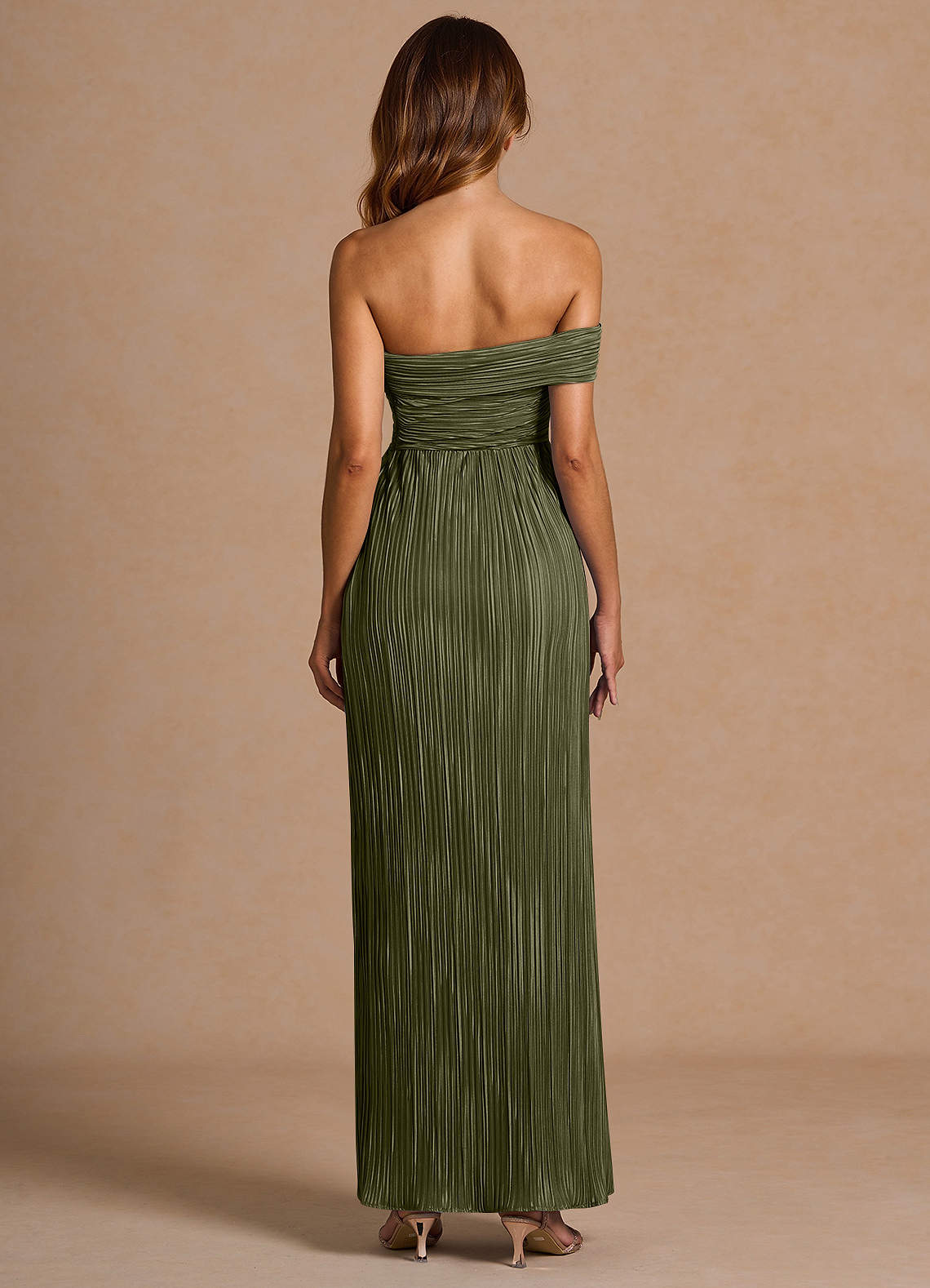 Isolde Moss Green Maxi Dress image1