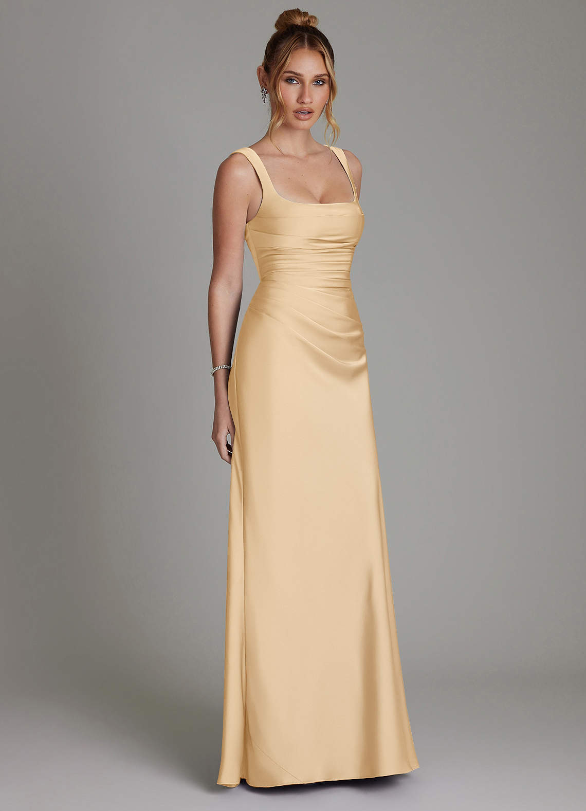 agustina satin dress Azazie Agustina