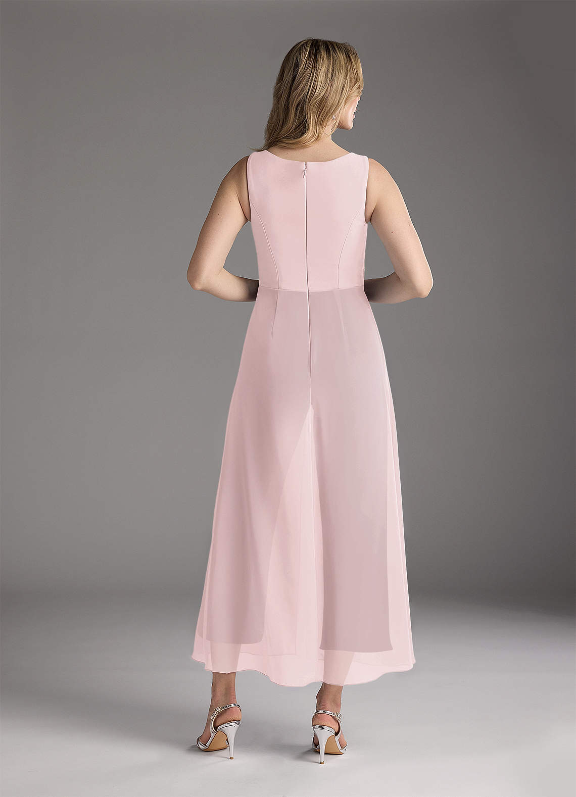 ワンピース ANIYE BY Woman Dress Blush Pink 185621 00800 Azazie Anitta Blushing Pink Cabernet Jumpsuit/Pantsuit