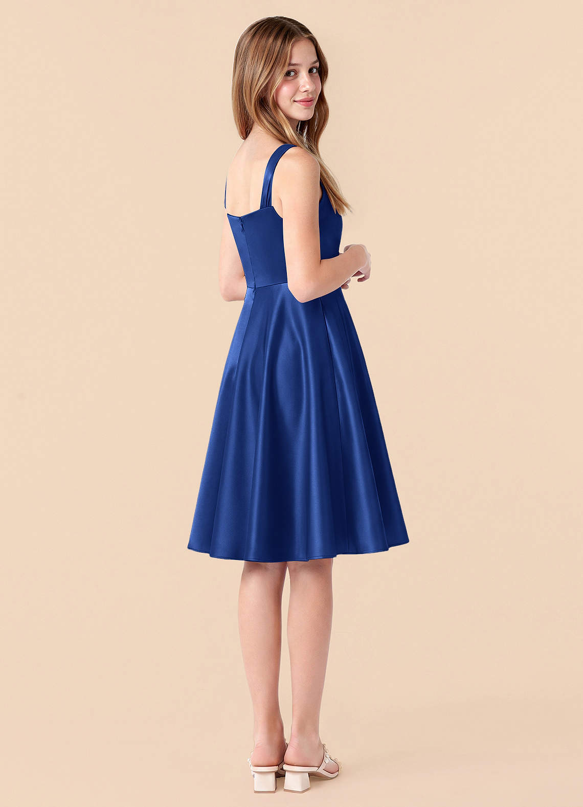 Azazie Amira Junior Ready to Ship Bridesmaid Dress in Royal Blue