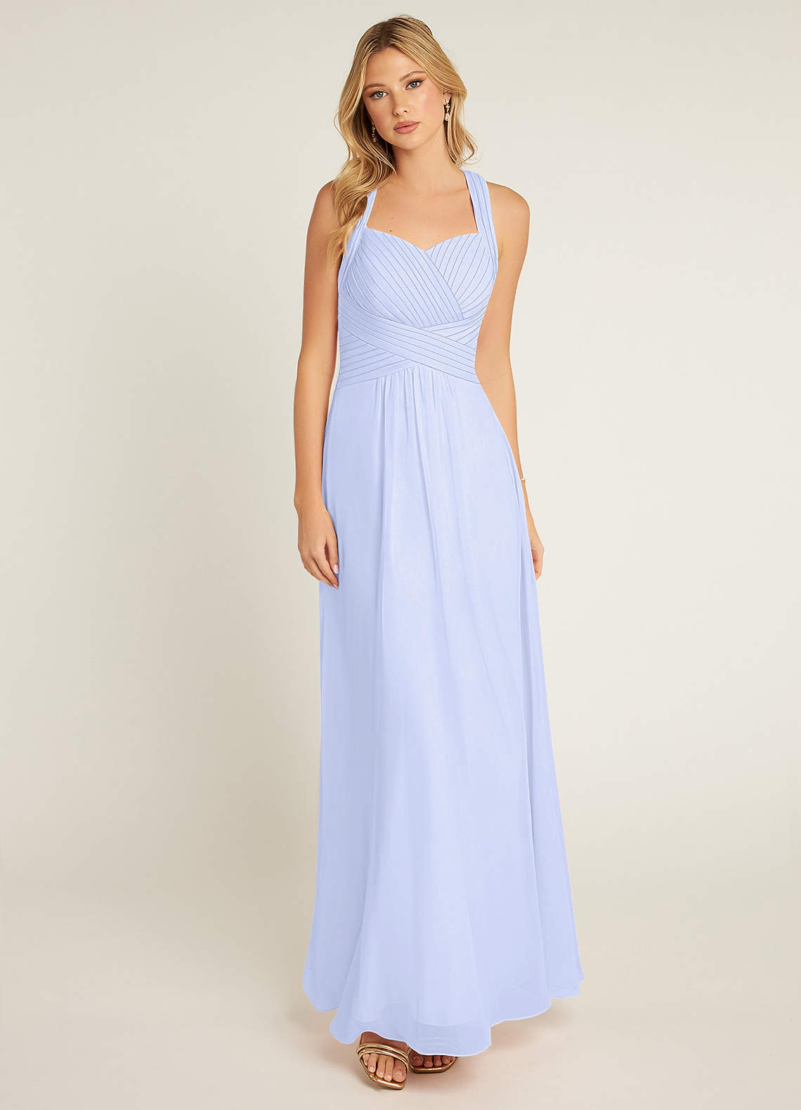 Azazie Claudia Bridesmaid Dresses Lavender A-Line Sweetheart Neckline Chiffon Dress image1