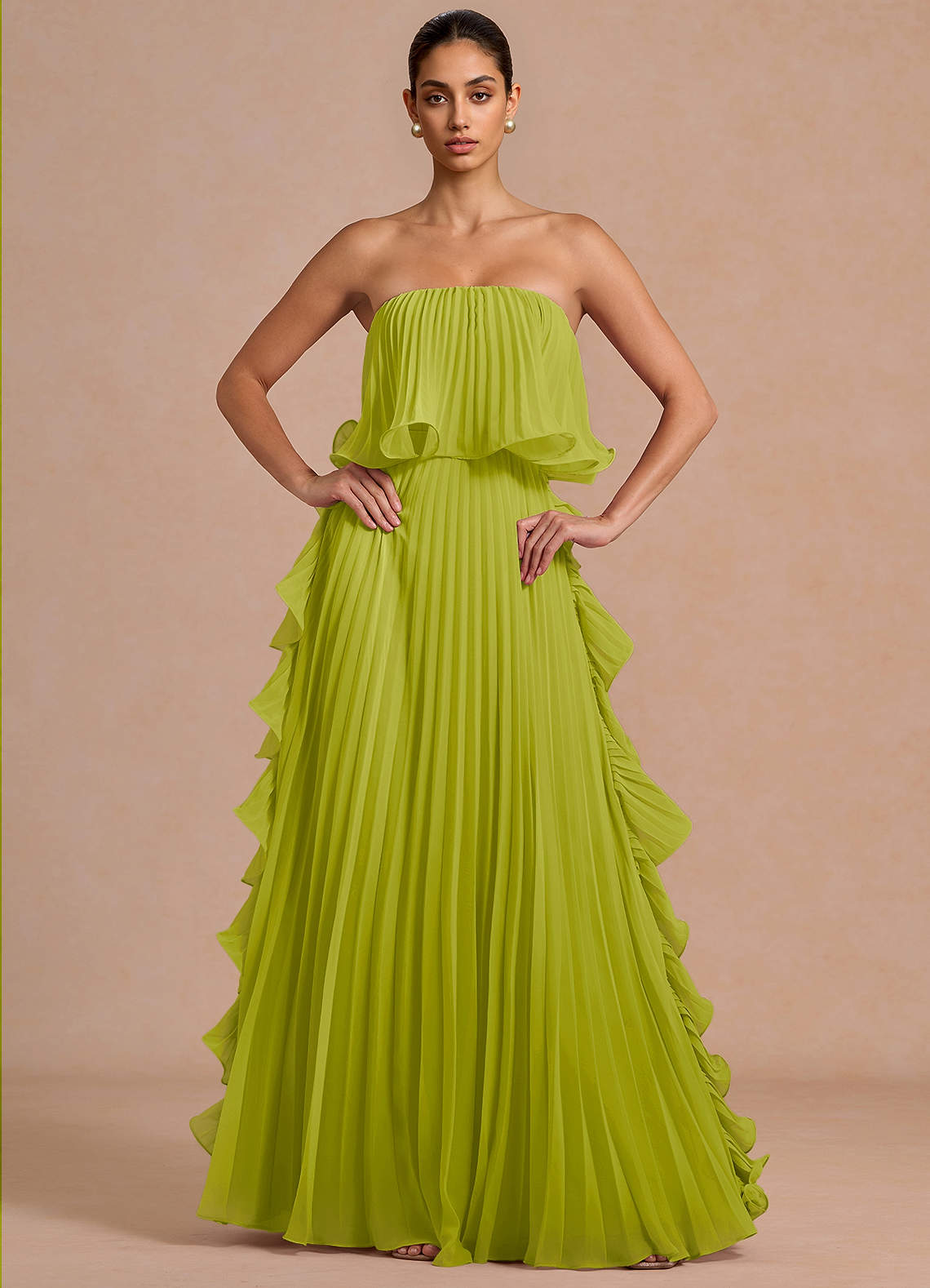 yellow and red bridesmaid dresses Hanalei Cherry Maxi Dress Ready to Ship Sleeveless Back Size:3XL41 Fall wedding MATERIAL:Textured Poly Modest Bridesmaid Dresses –