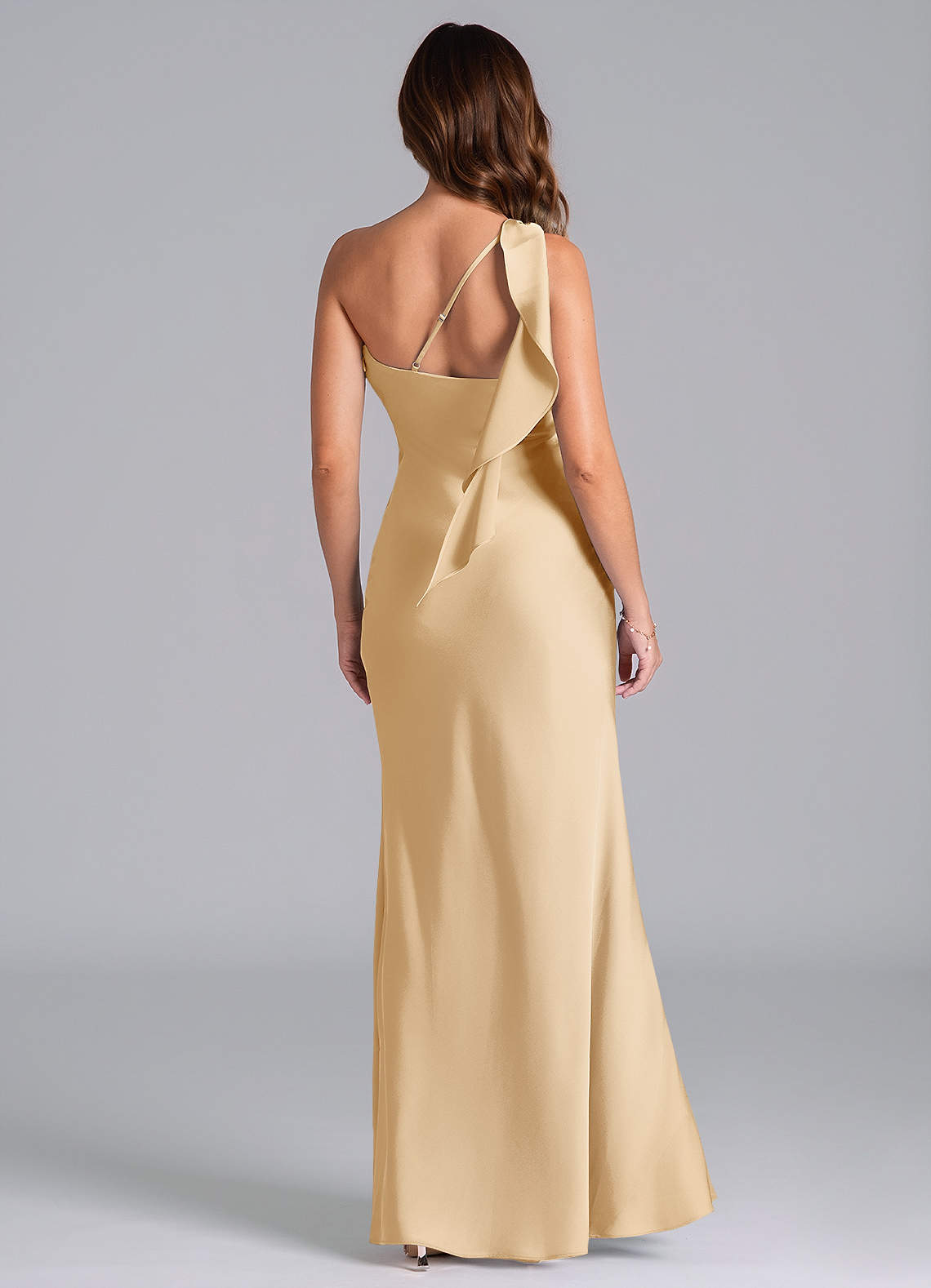 gold backless bridesmaid dress Backless Gold Mermaid Lace Prom Dresses, Open Back Golden Mermaid Lace   jbydress