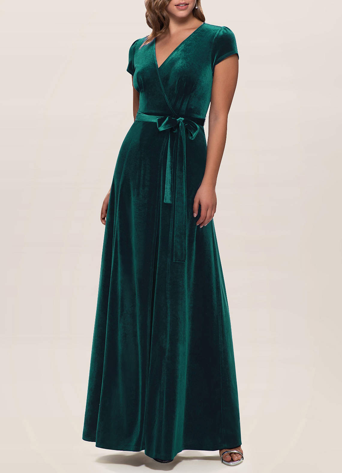 Dreaming Of You Dark Green Velvet Maxi Dress Dresses | Azazie