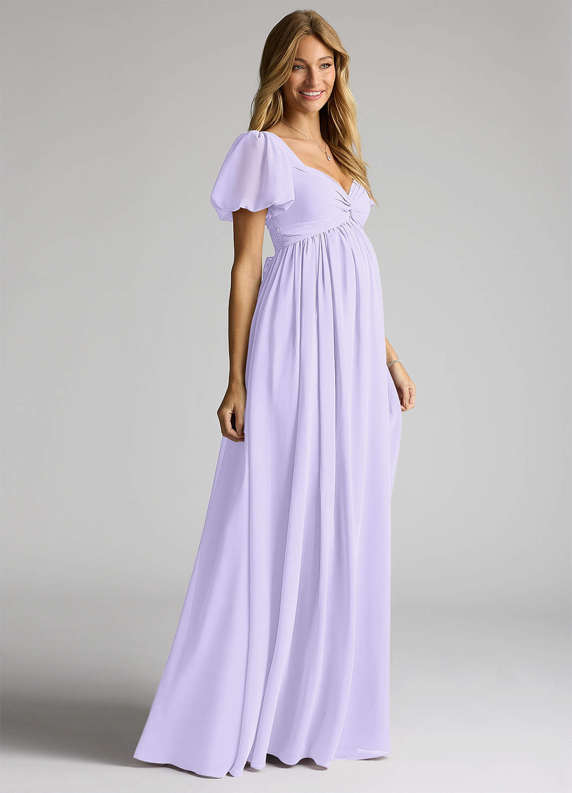 Lilac Azazie Madisynn Maternity Bridesmaid Dresses | Azazie