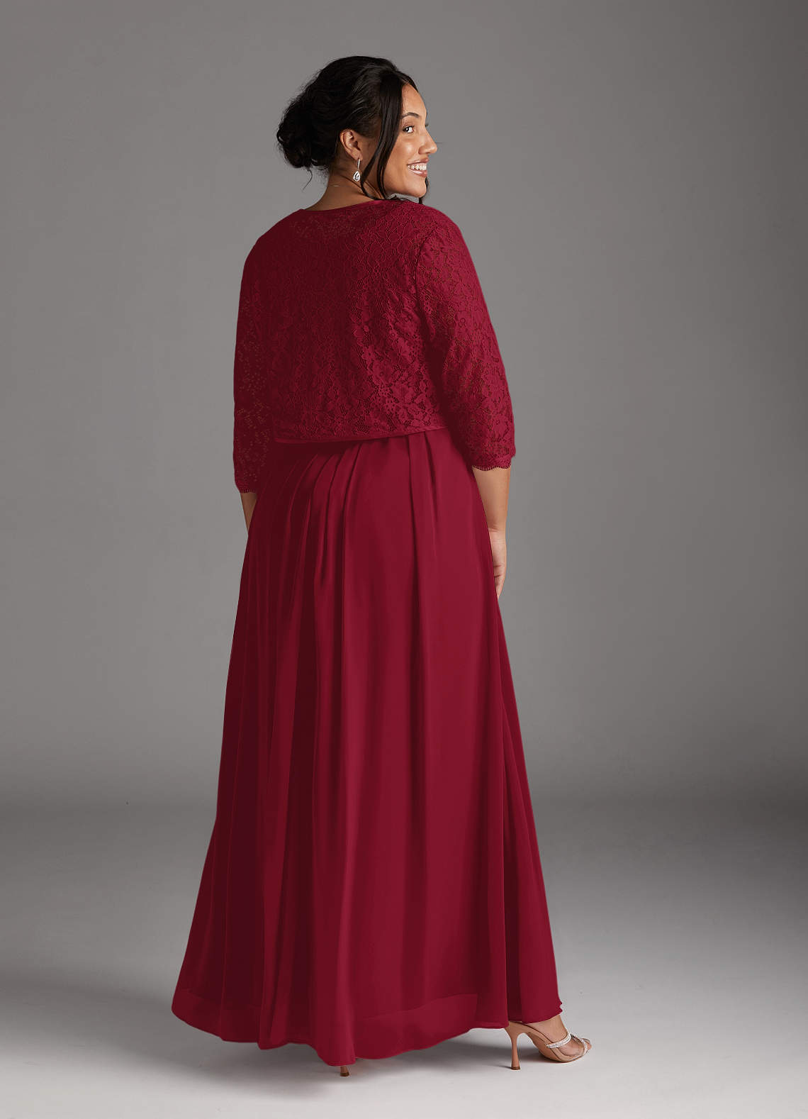 black lace up dress Baltic Born Womens Summerlin Lace Top Maxi Dress | Black