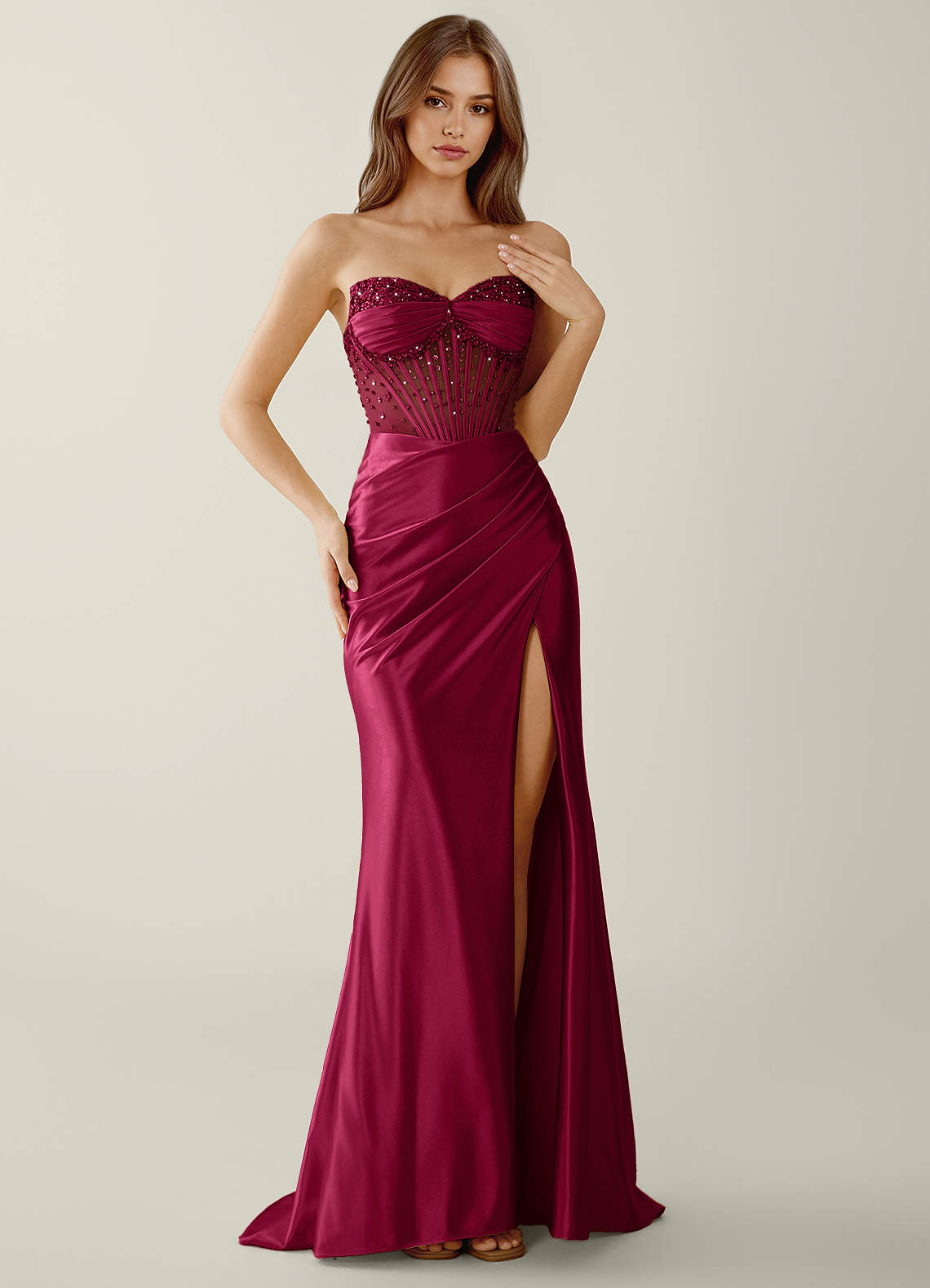 Willa Burgundy Sweetheart Neckline Corset Mermaid Prom Dress Prom and Homecoming Dresses | Azazie AU Willa Burgundy Sweetheart Neckline Corset Mermaid Prom Dress Prom and Homecoming Dresses | Azazie AU