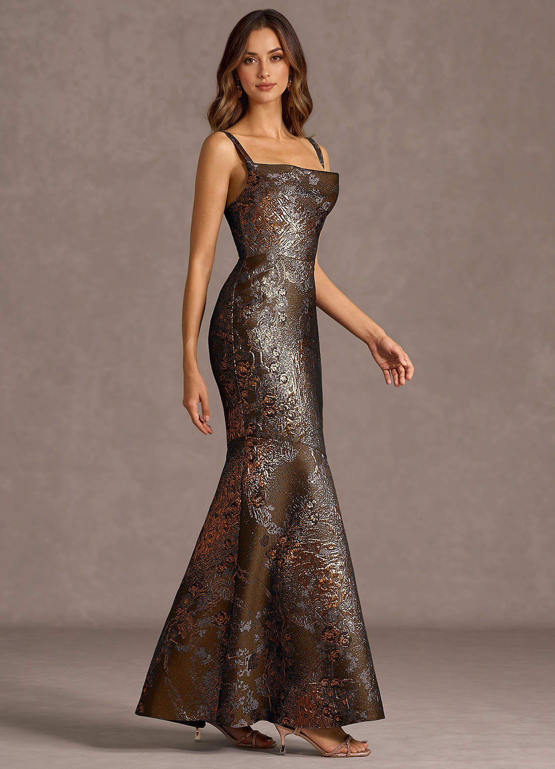 Trinity Mocha Coco Maxi Dress Ready to Ship | Azazie