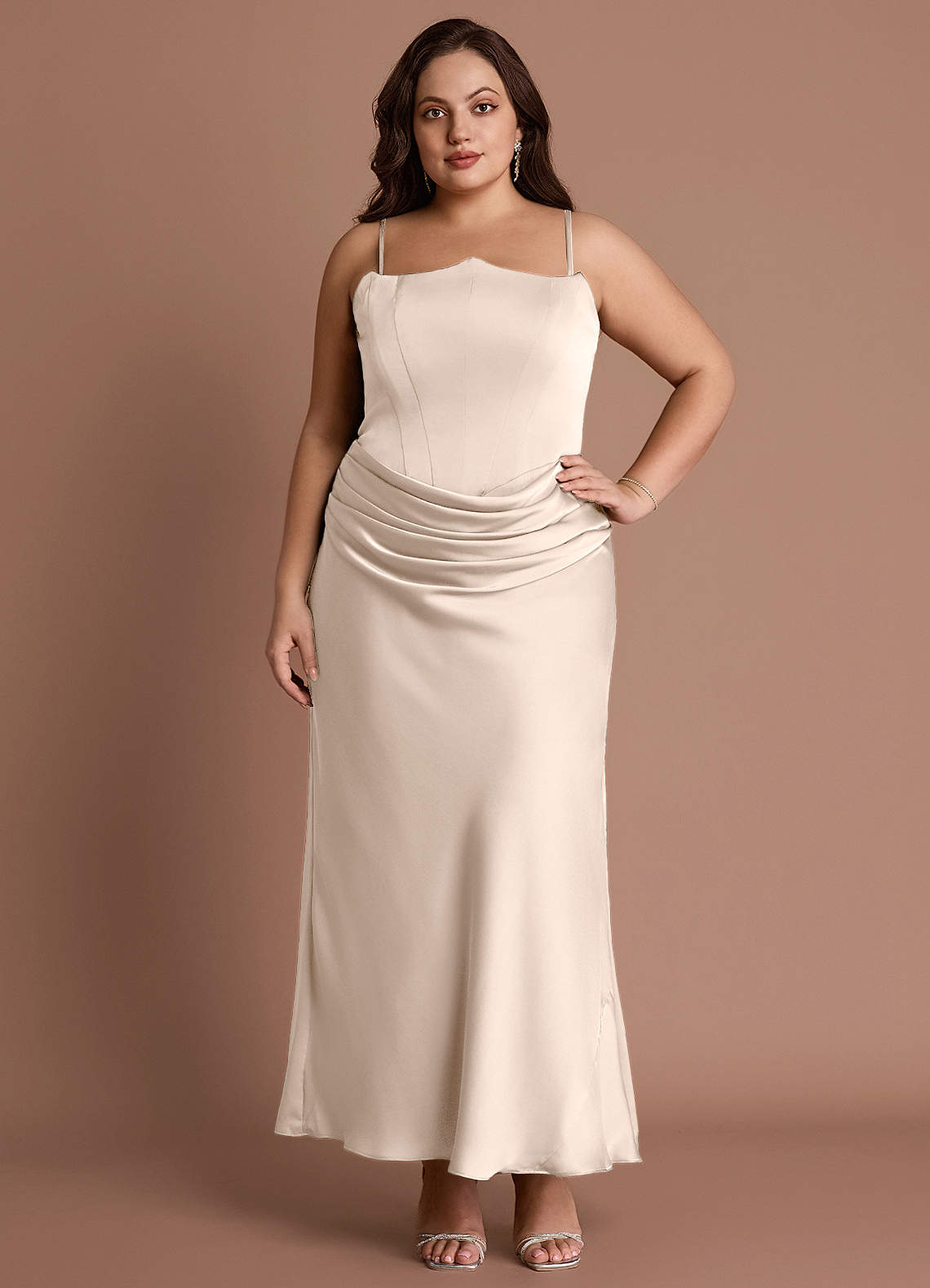 Debby Cream Maxi Dress image1