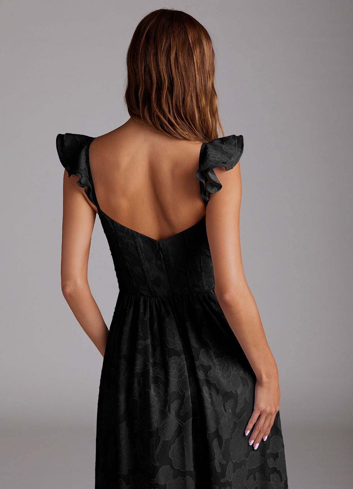 Denisse Black Corset Maxi Dress | Azazie