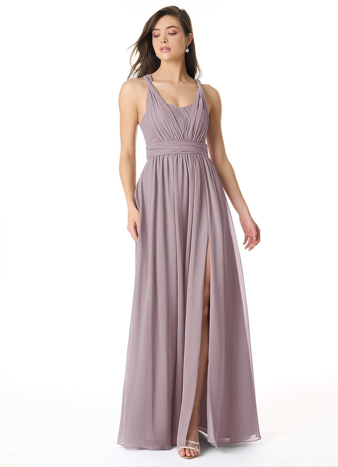 chiffon cape sleeve maxi bridesmaid dress Sweetheart Floor-Length Wedding with Train Rachel Allan RB5124 Size:31W/34L Retro Birthday Gift creating an ethereal yet Scallop Fish Scale Luxurious