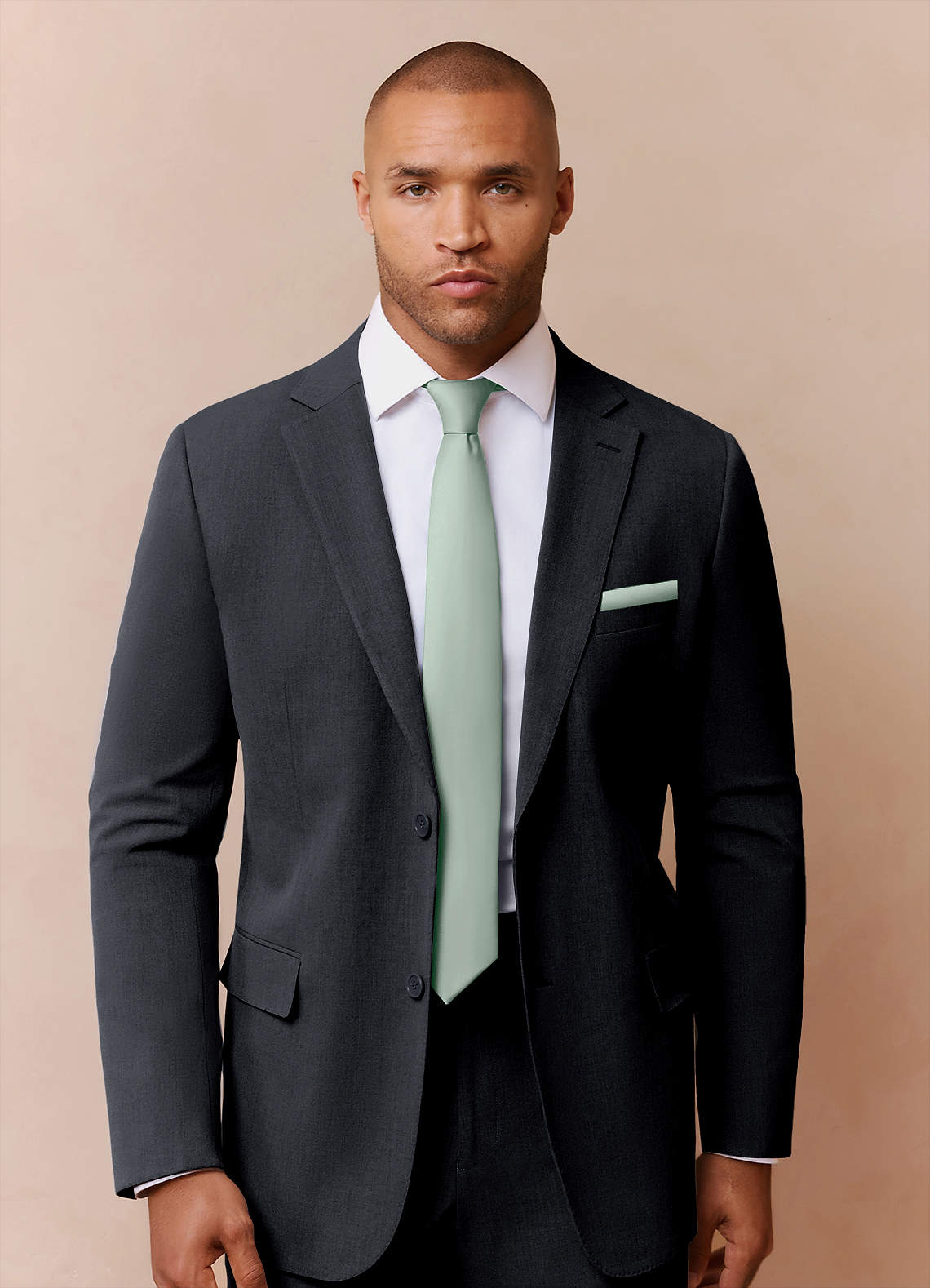 front Stretch Satin Skinny Tie Set – 6 Pieces