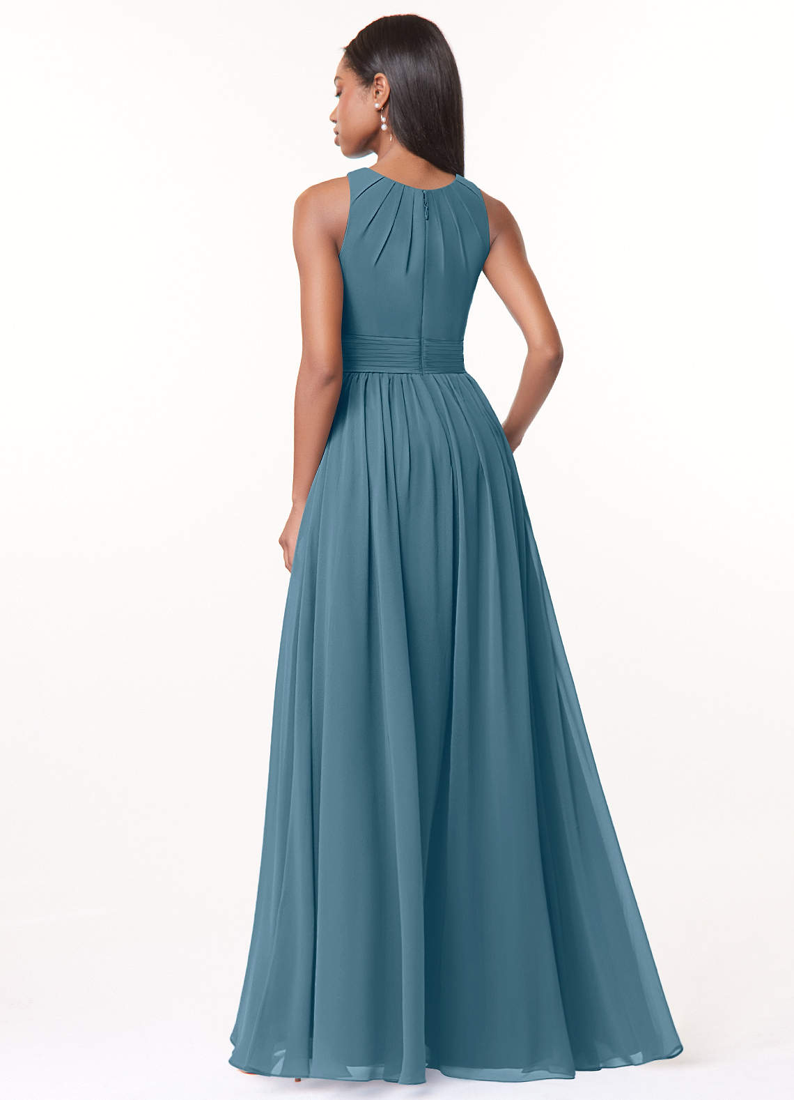 dress code chic elegant Spaghetti straps Jewel Mermaid Elegant Simple Pretty Long Bridesmaid D –  mybestbridal main image 0