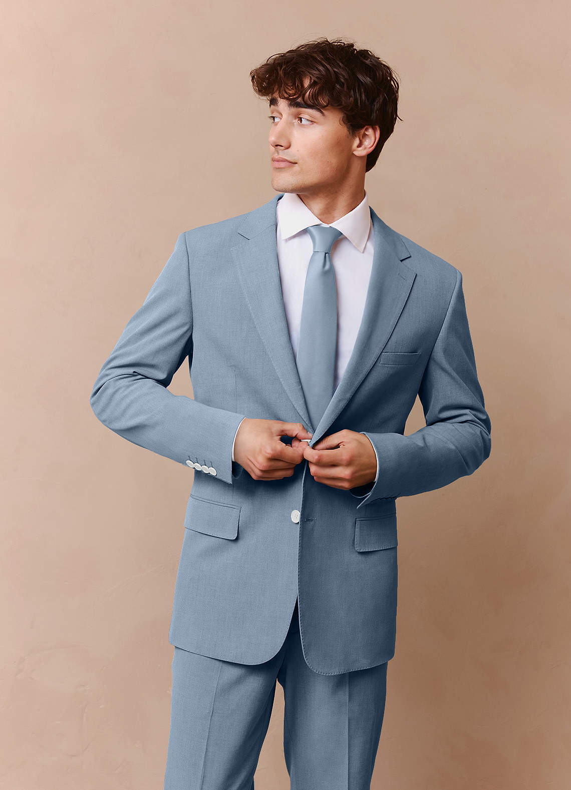 front James Bleu Poussiéreux Costume