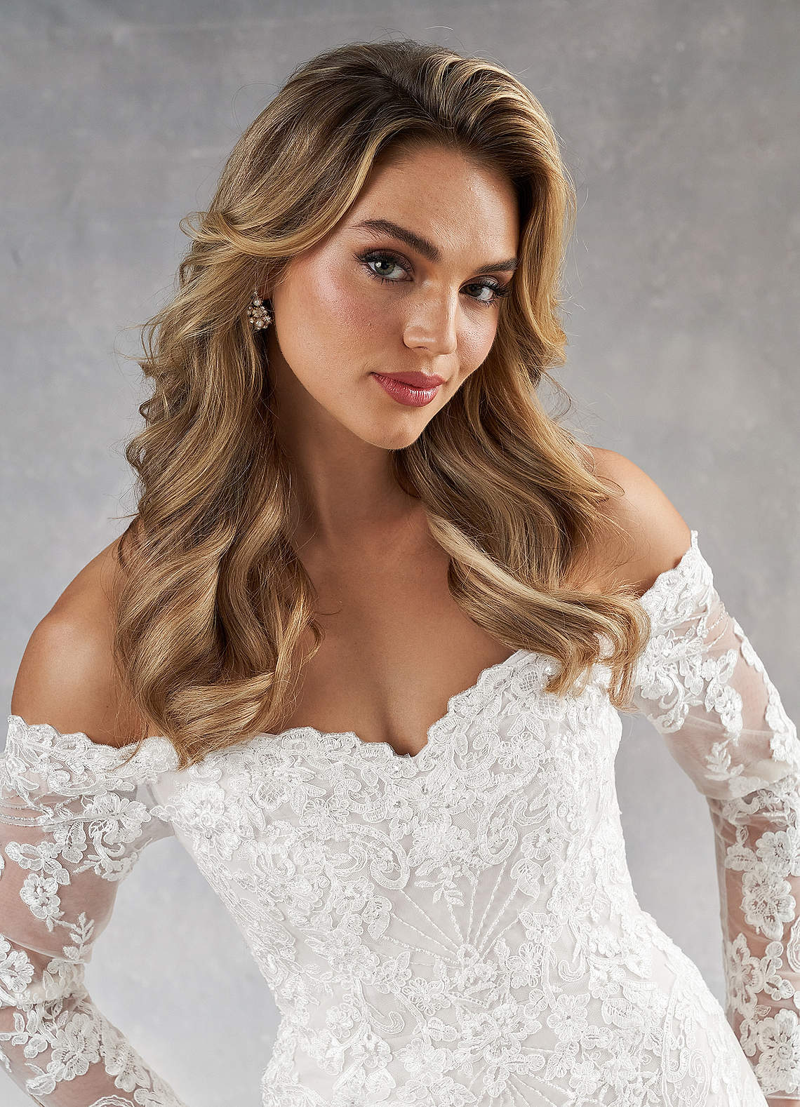 Azazie Empiria Wedding Dresses Diamond White Mermaid Sequins Tulle Dress image5